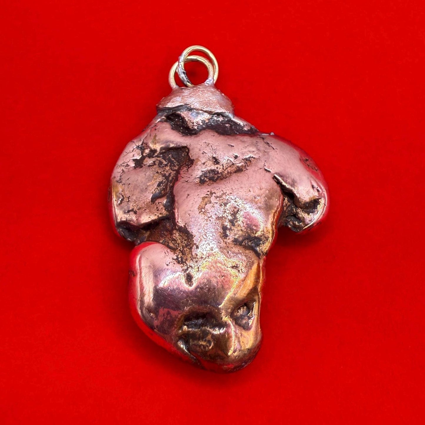 Copper Nugget Pendant, Copper Pendant, Michigan Copper, Michigan Float Copper, Handmade Pendant, Michigan Gift, Copper Jewelry, 38.95 grams