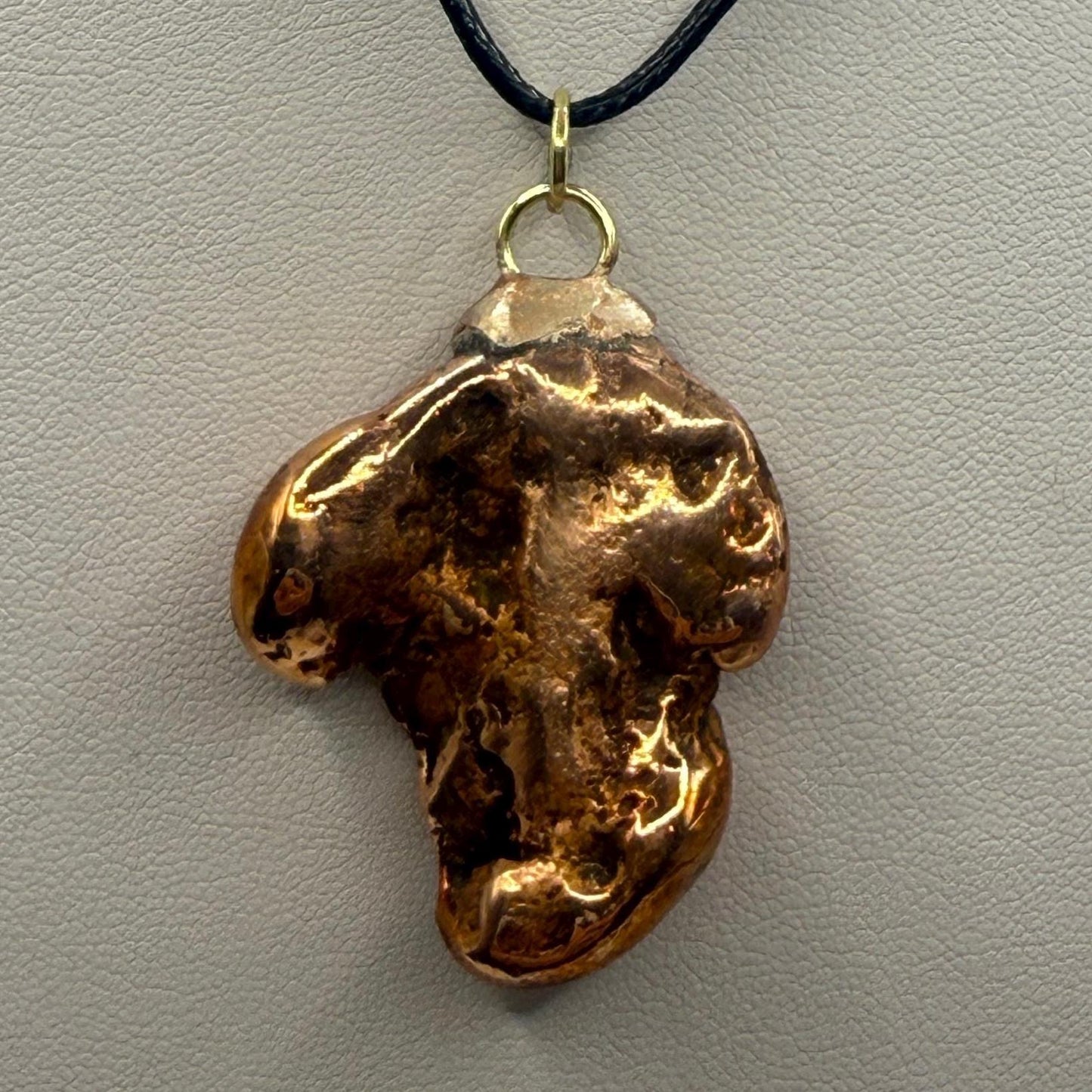 Copper Nugget Pendant, Copper Pendant, Michigan Copper, Michigan Float Copper, Handmade Pendant, Michigan Gift, Copper Jewelry, 38.95 grams