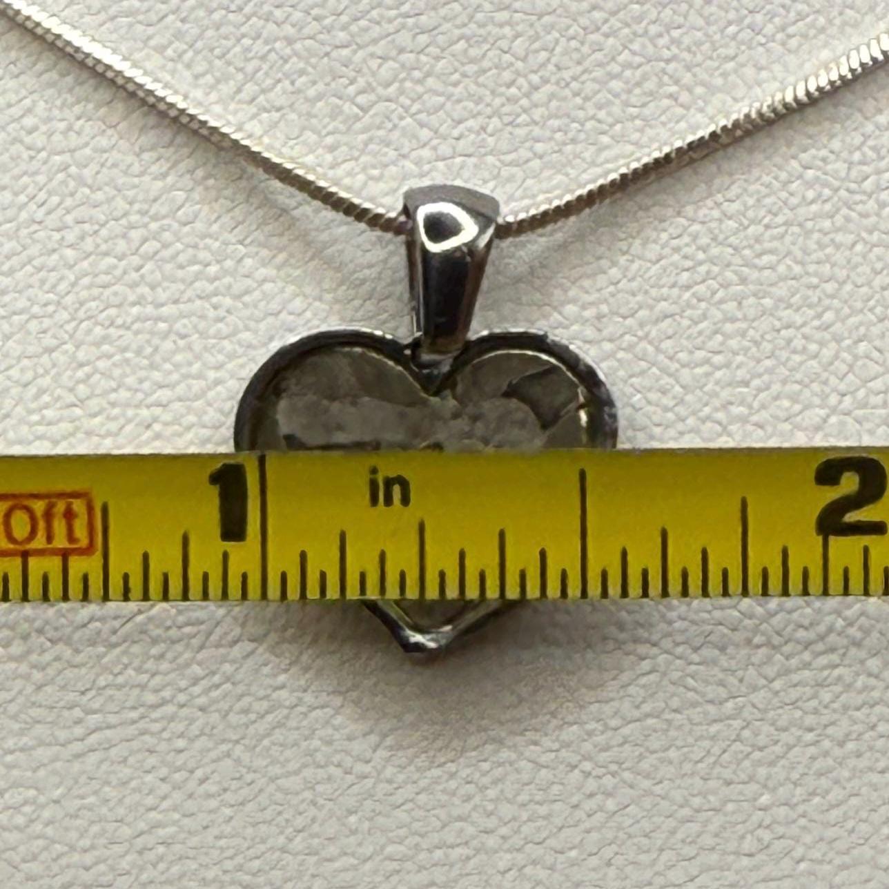 Seymchan Meteorite Sweetheart Pendant, Heart Shaped Pendant, Stainless Steel Pendant, Space Gift, Valentines Day Pendant, 1.94g