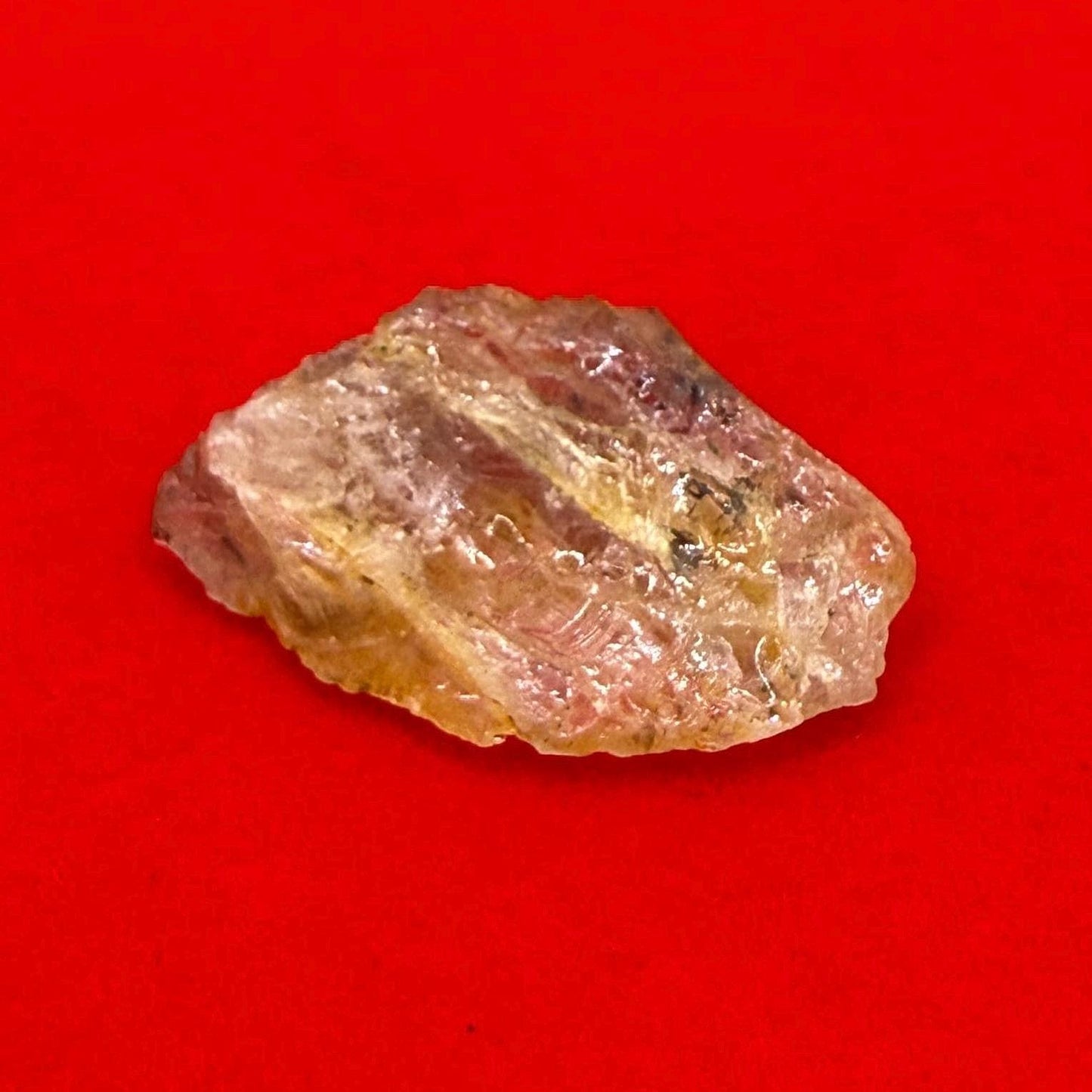 Rare Golden Brazilian Phenacite Crystal 0.85g, 4.25 carats, High-Vibration Energy Stone, Spiritual Growth, Transformation, and Meditation