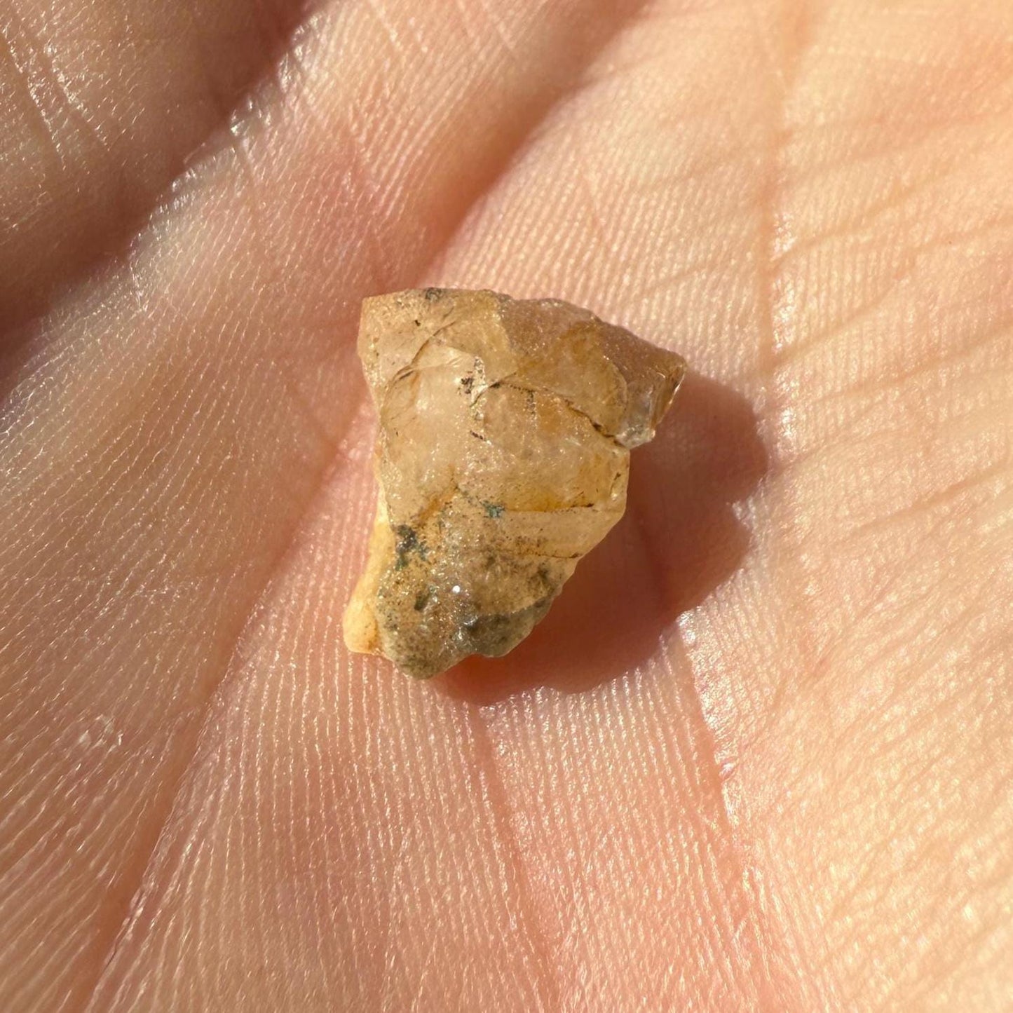 Rare Golden Brazilian Phenacite Crystal 1.08g, 5.4 carats, High-Vibration Energy Stone, Spiritual Growth, Transformation, and Meditation