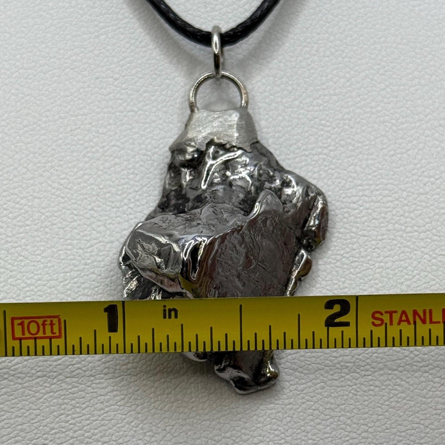 Beautiful Aletai Meteorite Pendant, 19.68 grams, Widmanstätten pattern, Astronomy Gift, Authentic Meteorite, Meteorite Jewelry, COA, Space