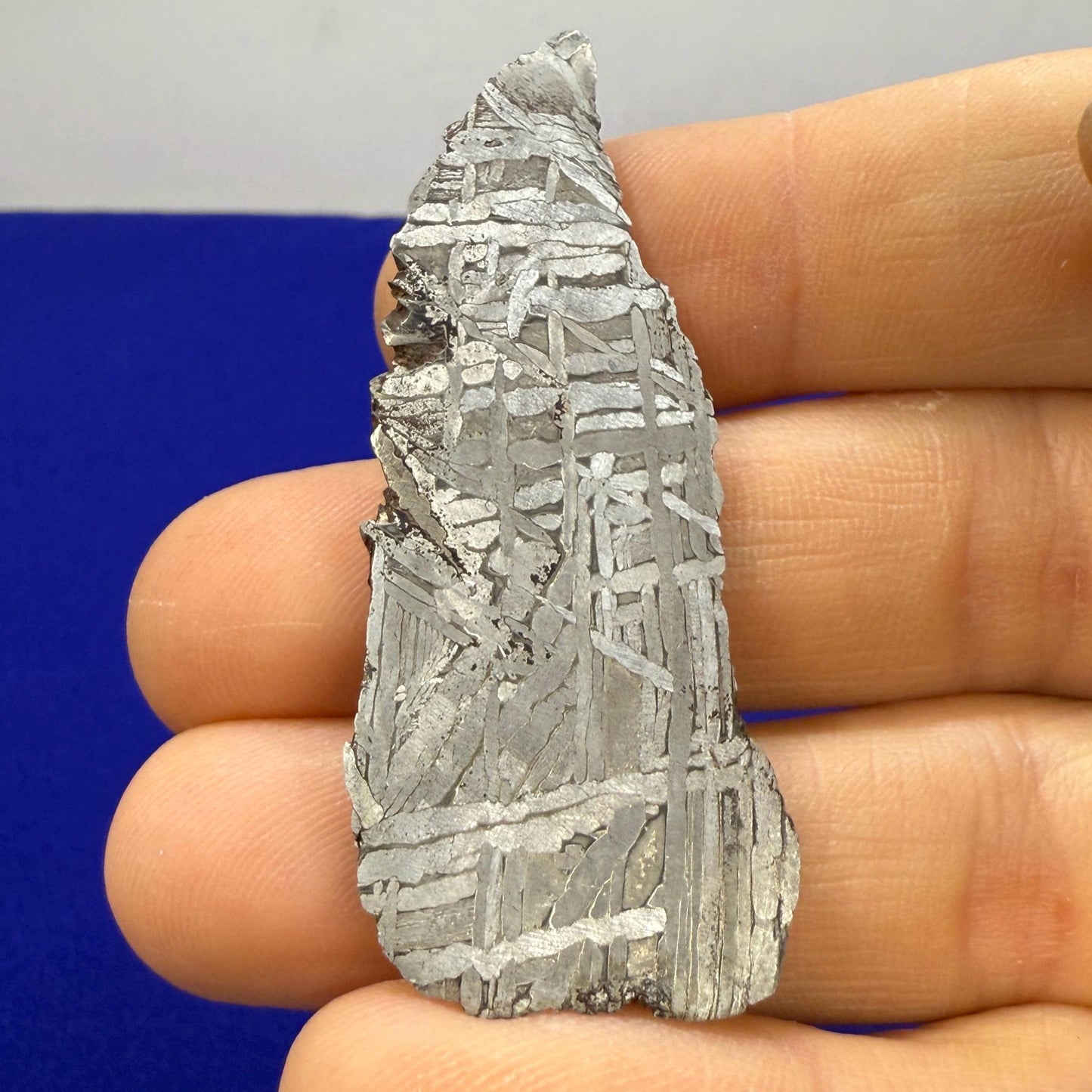 Aletai Etched and Polished Slice, Etched and Polished Meteorite, Astronomy Gift, Space, Iron Meteorite, Meteorite Collection, 16.14 Grams