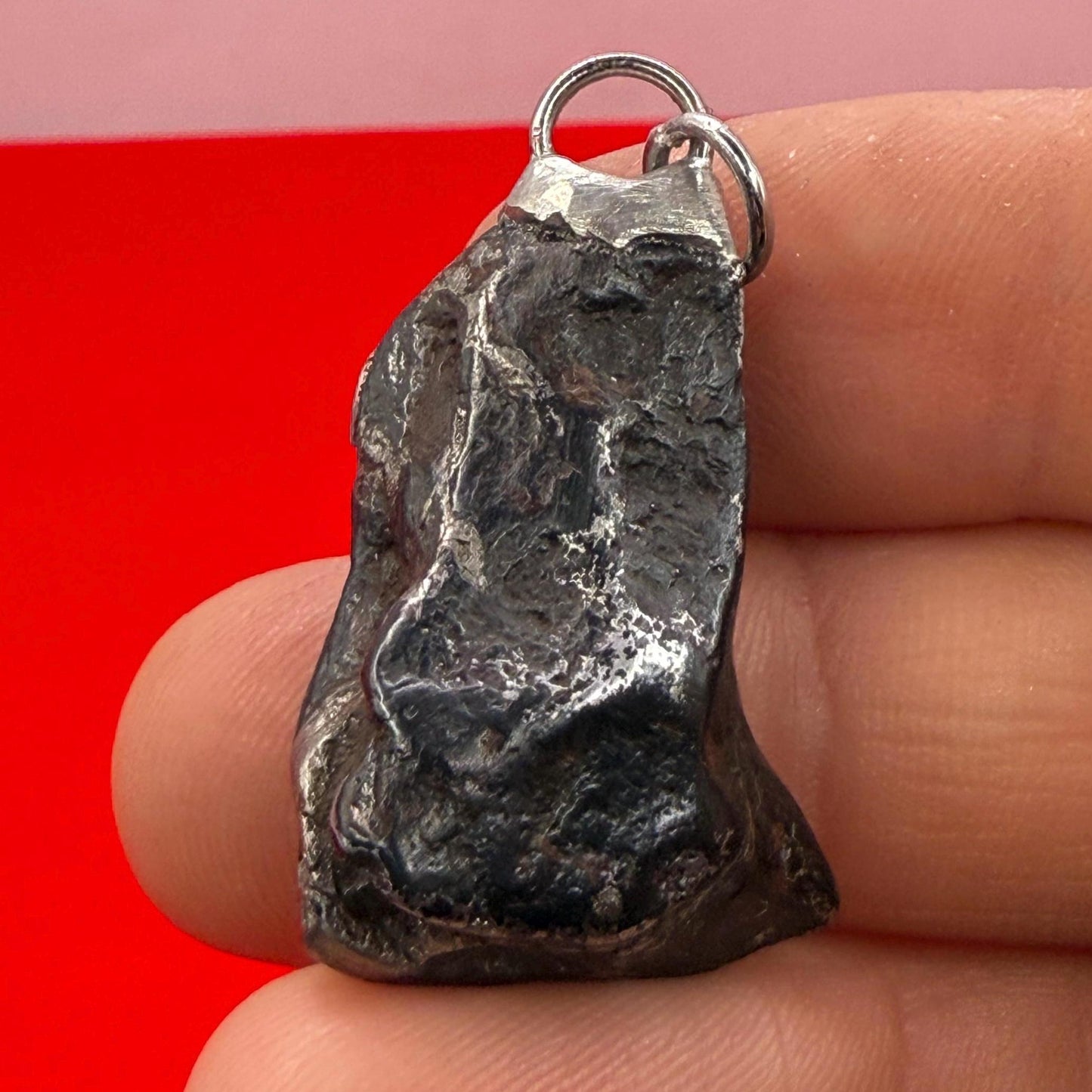Agoudal Meteorite Pendant, Agoudal, Astronomy Gift, Space Gift, Iron Meteorite, Handmade Pendant, Authentic Iron Meteorite, 13.65 Grams