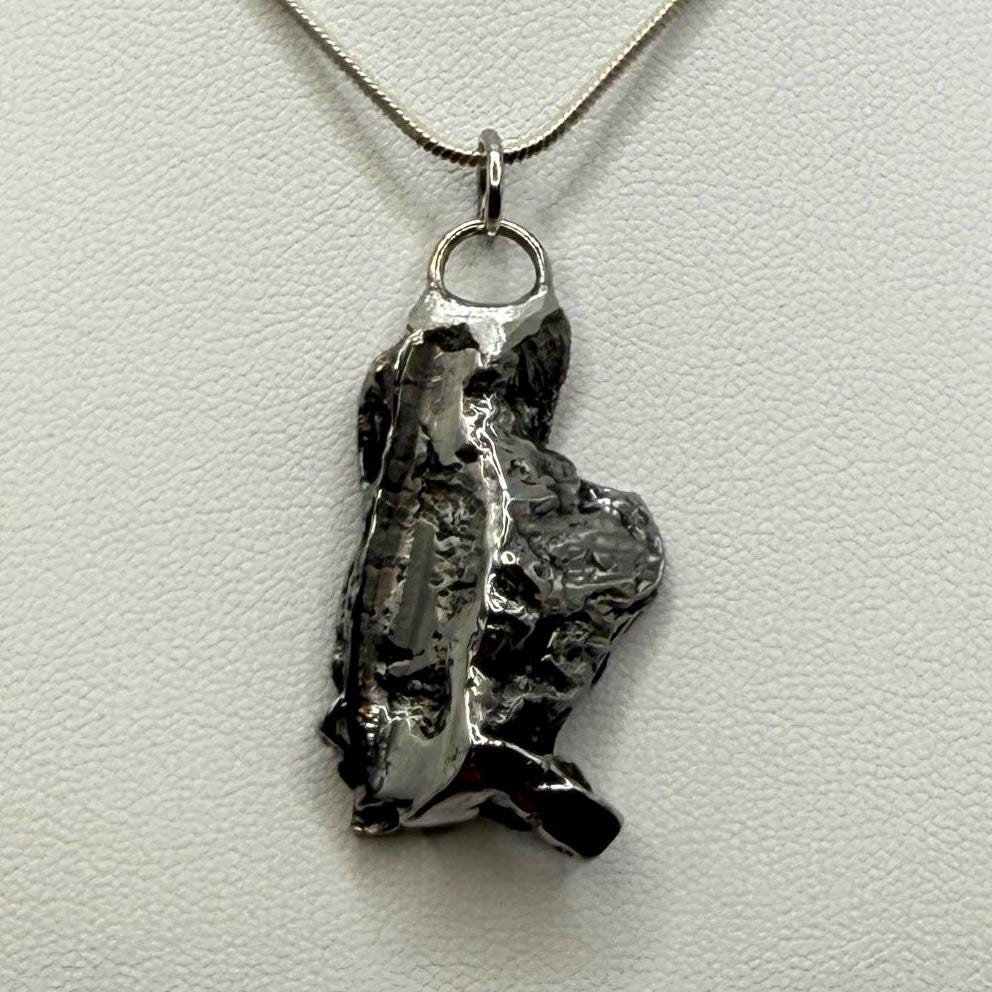 Beautiful Aletai Meteorite Pendant, 11.95 grams, Astronomy Gift, Authentic Meteorite, Meteorite Jewelry, Meteorite Pendant, COA, Space Gift