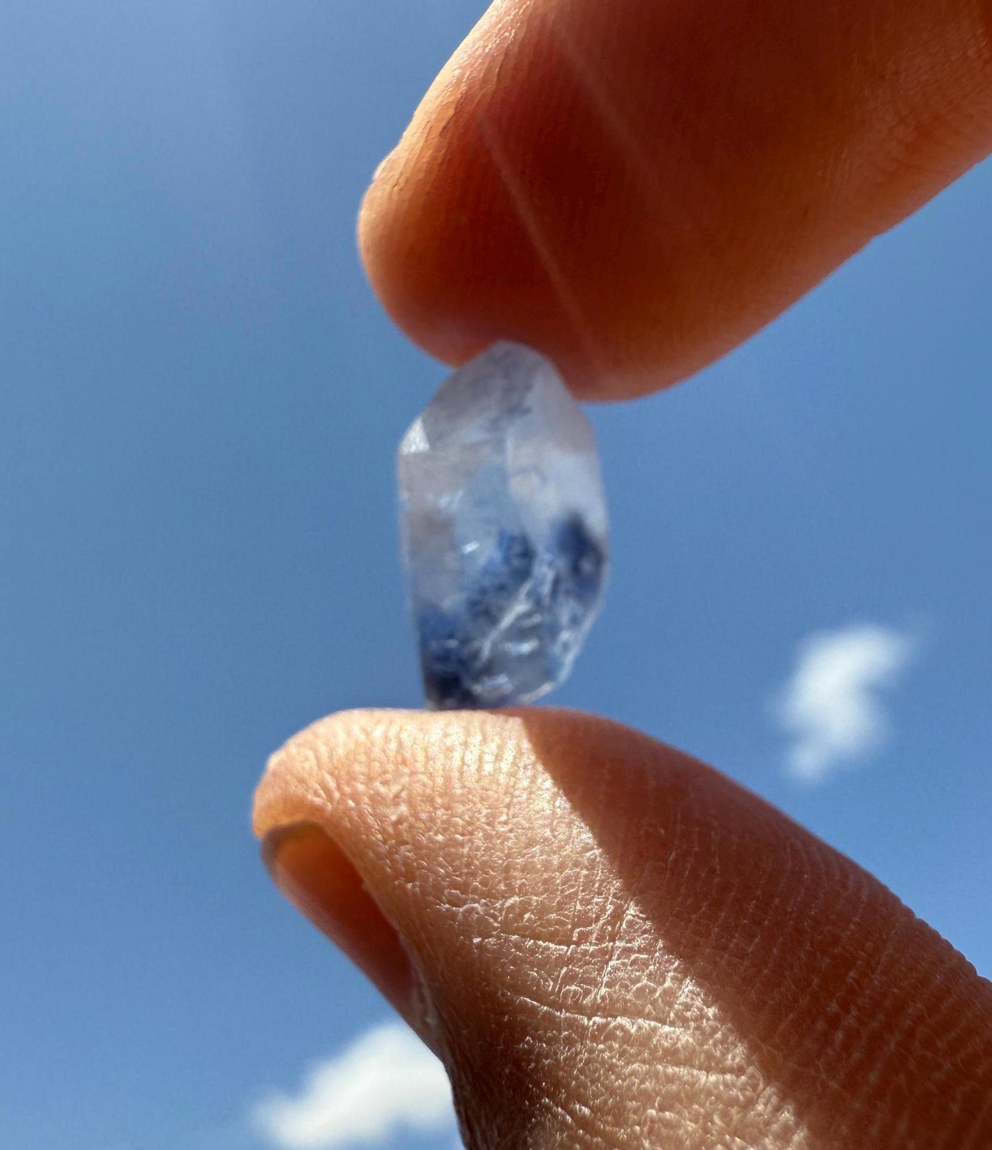Rare Blue Dumortierite Crystal from Bahia, Brazil, Terminated– 1.19g/5.95ct, Gemstone for Collectors, Meditation, Reiki, Healing Decor