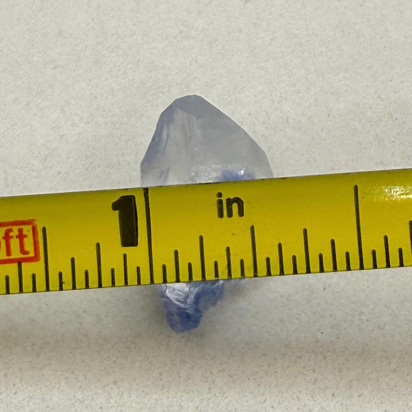 Rare Blue Dumortierite Crystal from Bahia, Brazil, Terminated– 1.19g/5.95ct, Gemstone for Collectors, Meditation, Reiki, Healing Decor