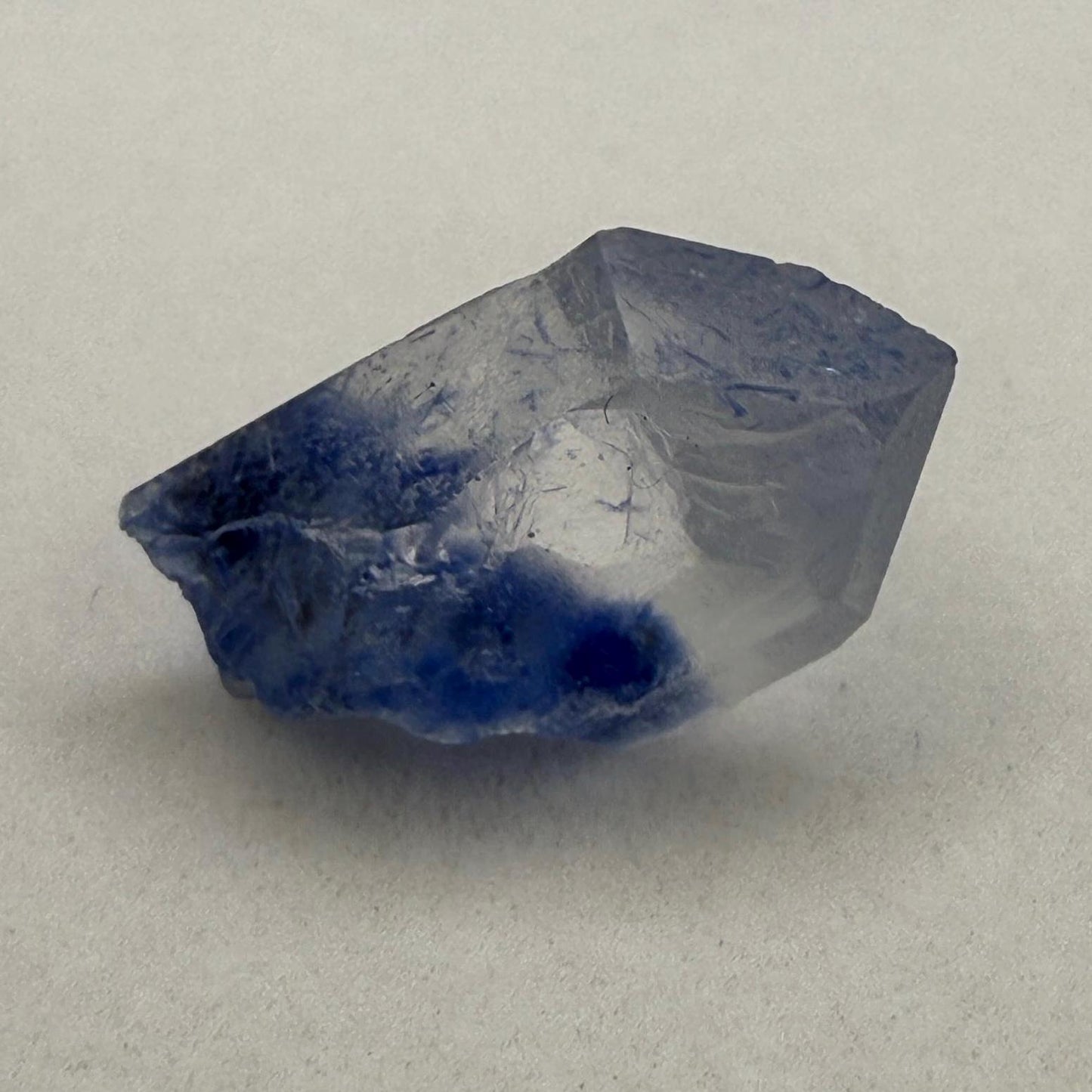 Rare Blue Dumortierite Crystal from Bahia, Brazil, Terminated– 1.19g/5.95ct, Gemstone for Collectors, Meditation, Reiki, Healing Decor
