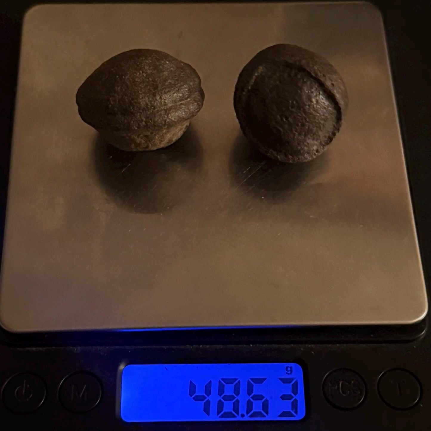 Moqui Marbles, Pair of Stones, Top Quality Stones, Shaman Stones, Southern Utah, Thunder Stones, Hopi Marbles, Sandstone, 48.63 grams