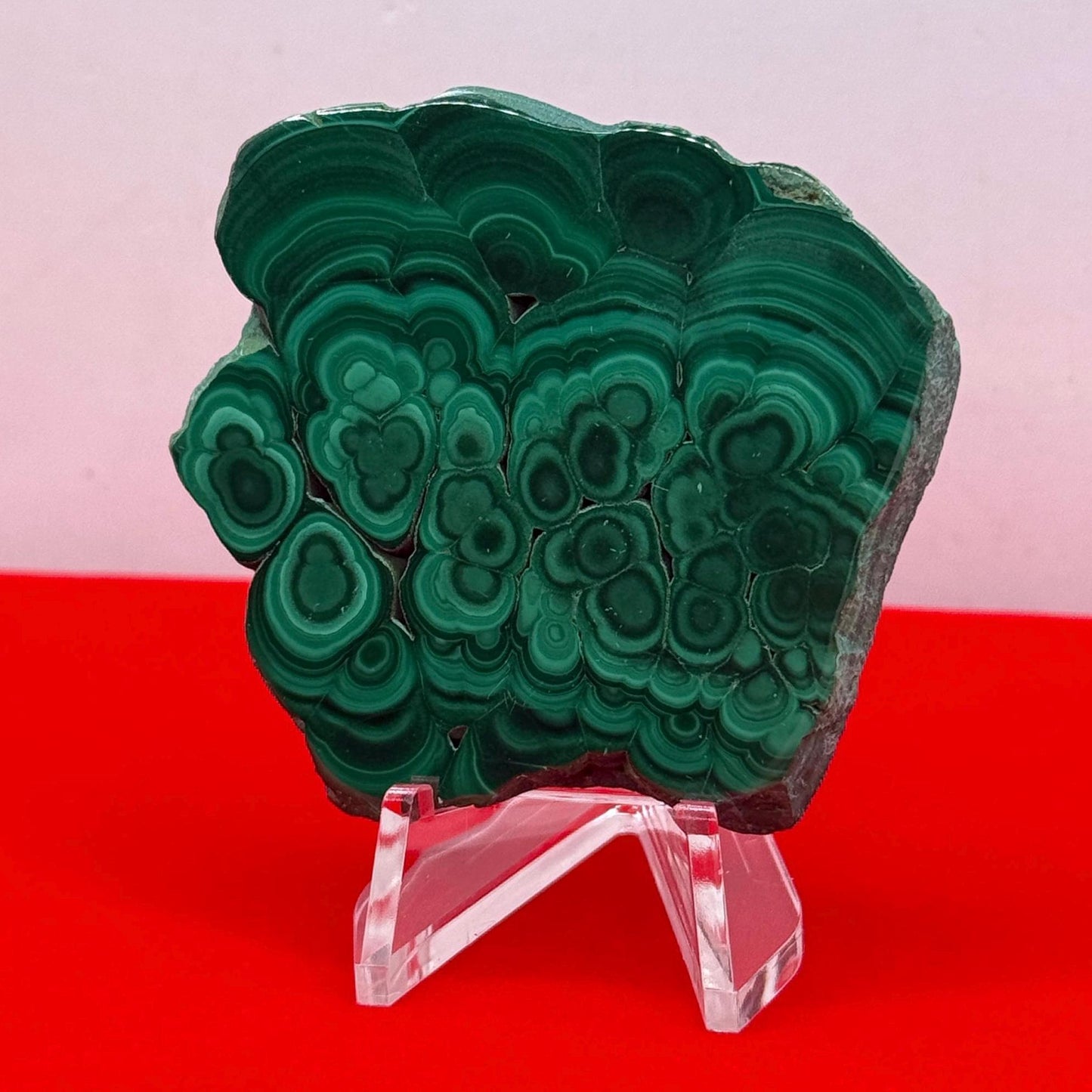 Polished Malachite Slice, High Quality Malachite, Excellent Quality Malachite Slab, Heart Chakra, Protection, Healing Stone, 52.48 grams