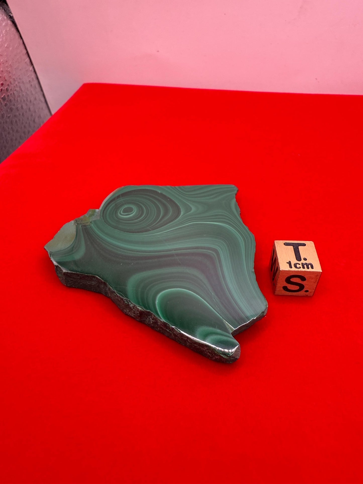 Polished Malachite Slice, High Quality Malachite, Excellent Quality Malachite Slab, Heart Chakra, Protection, Healing Stone, 52.26 grams