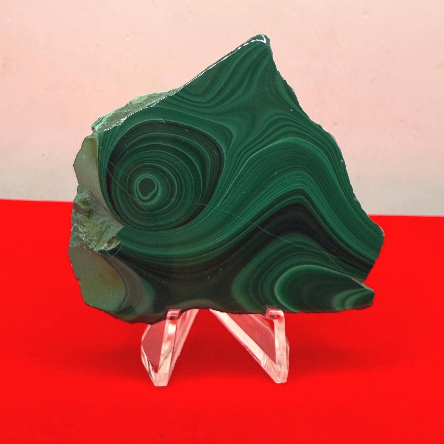 Polished Malachite Slice, High Quality Malachite, Excellent Quality Malachite Slab, Heart Chakra, Protection, Healing Stone, 52.26 grams