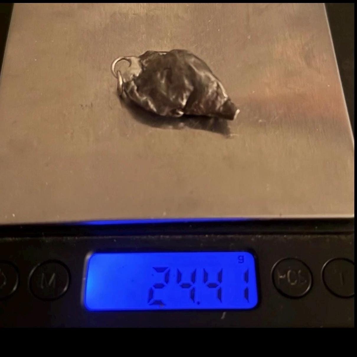 Unique Iron Meteorite Specimen Gebel Kamil, 24.41 grams, Astronomy Gift, Space Gift, Iron Meteorite, Egypt, Polished Meteorite, Space