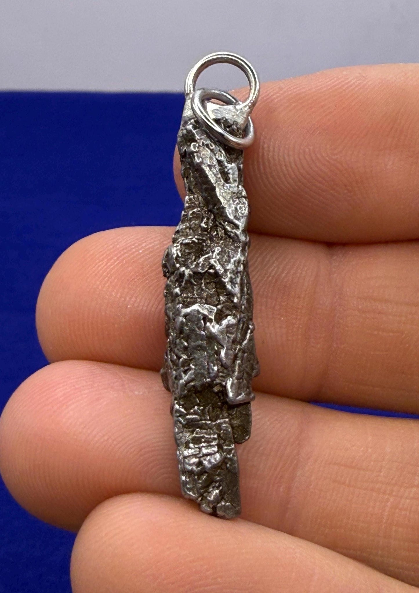 Beautiful Aletai Meteorite Pendant, 6.28 grams, Astronomy Gift, Authentic Meteorite, Meteorite Jewelry, Meteorite Pendant, COA, Space Gift