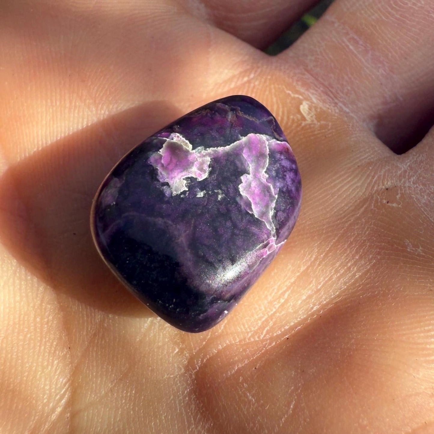 Sugalite Specimen, Polished Sugalite, Rare Sugalite, Inner Peace, South African, Reiki Energy Work, Authentic Sugalite, 5.47 grams