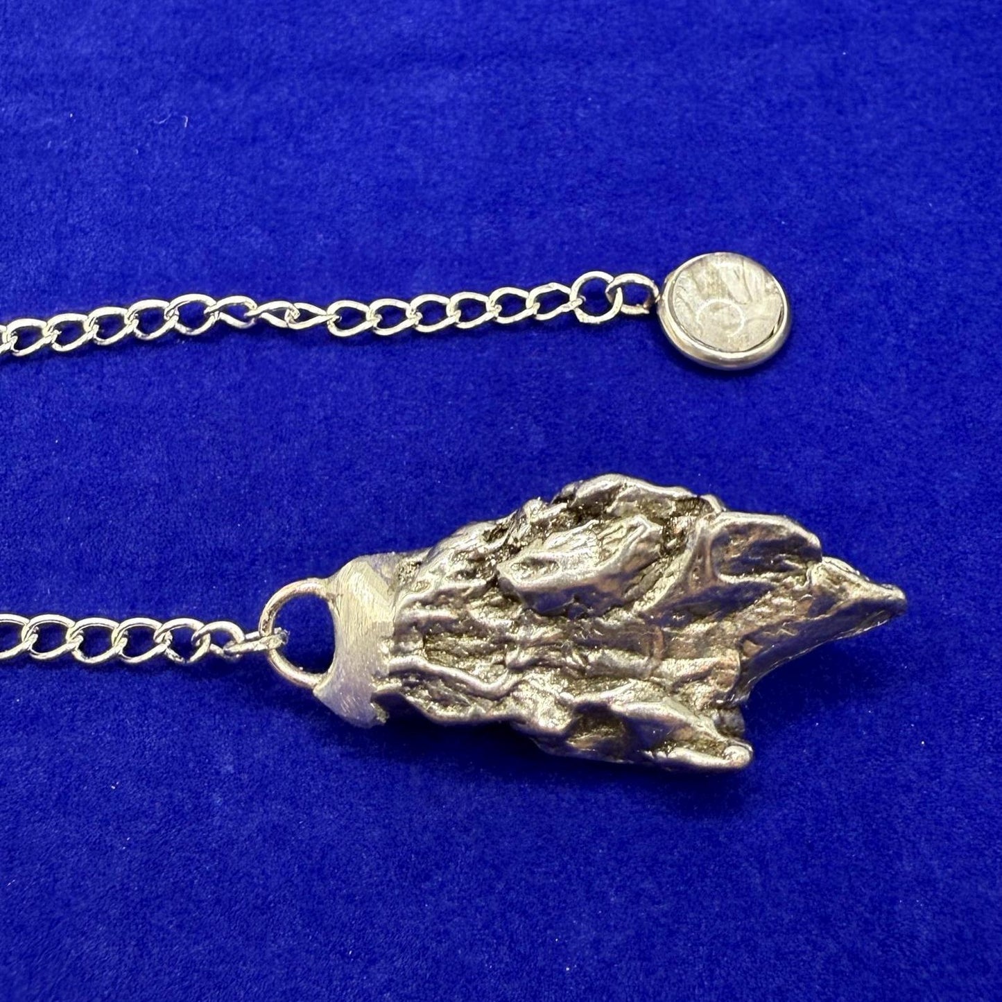 Beautiful Campo del Cielo Meteorite Pendulum, 19.06 grams, Reiki Energy, Astronomy Gift, Meditation Tool, Authentic Meteorite, Pendulum