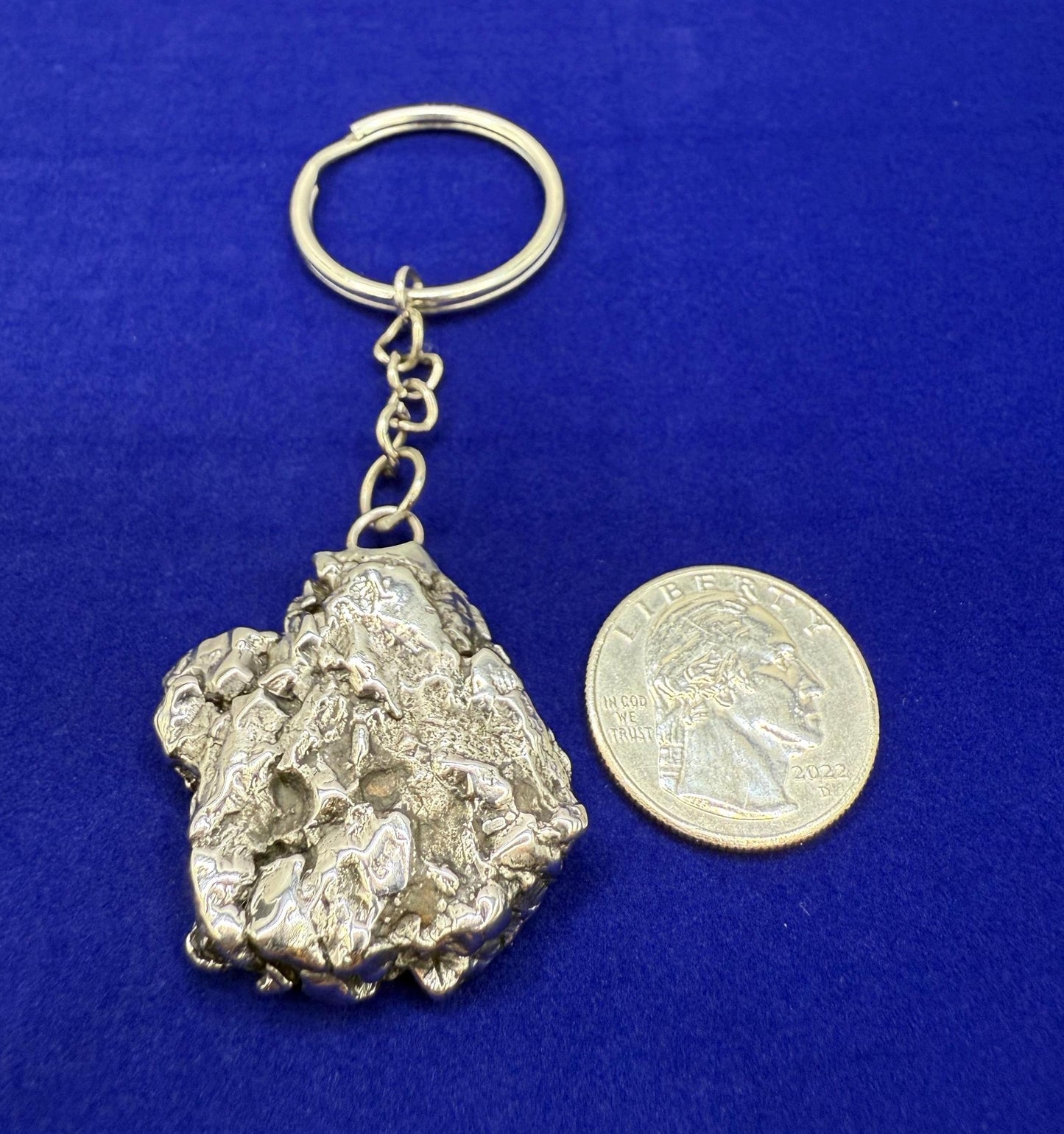 Meteorite Keychain, Campo del Cielo Meteorite, Cosmic Keychain, Authentic Meteorite, Space Accessories, Astronomy Gift, Space Gift, 44.97g