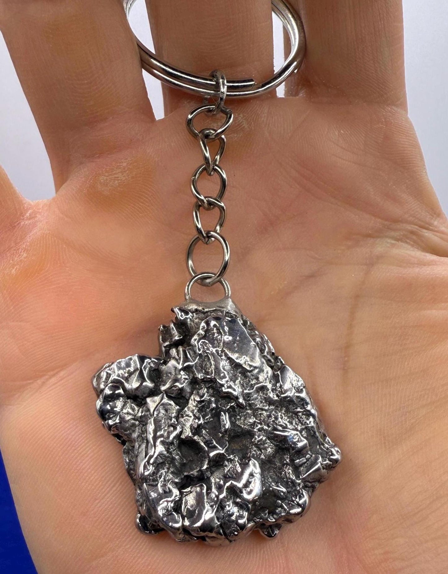 Meteorite Keychain, Campo del Cielo Meteorite, Cosmic Keychain, Authentic Meteorite, Space Accessories, Astronomy Gift, Space Gift, 44.97g