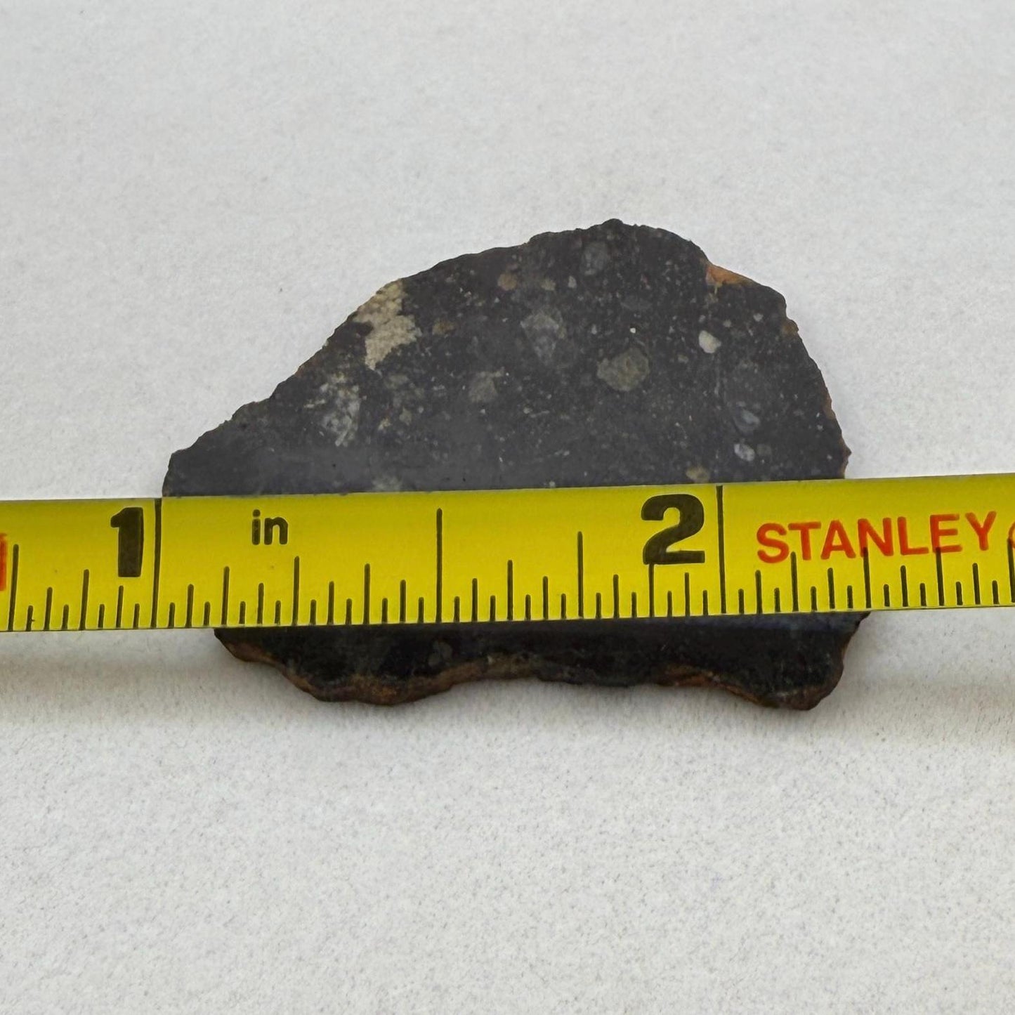 NWA 13739 Moon/Lunar Meteorite Slice, Rare Moon Meteorite, Astronomy Gift, Meteorite Collection, Lunar Fine Grained Breccia, 3.49 grams
