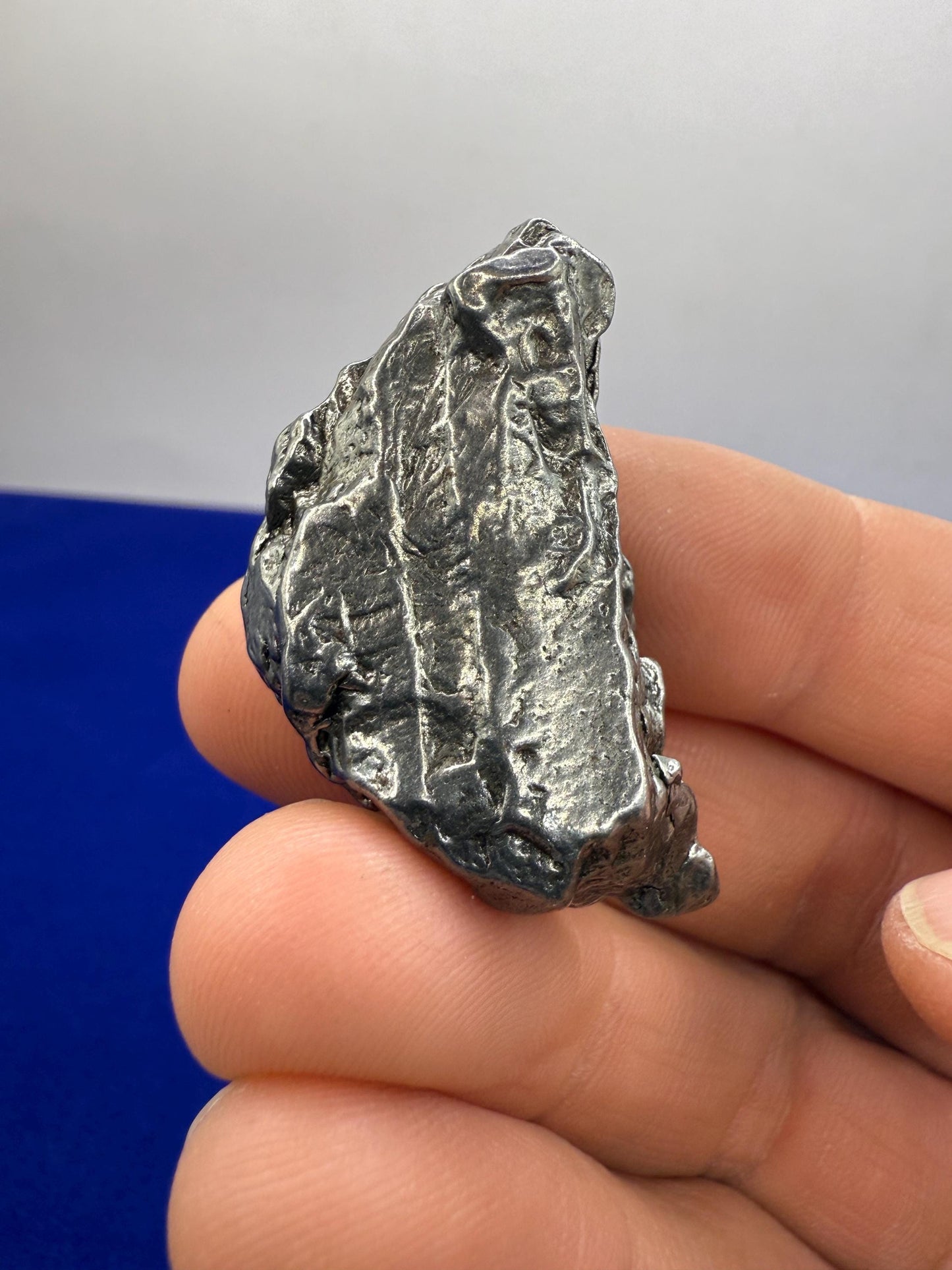 Meteorite Specimen Campo del Cielo 32.81 grams, Crescent Shape, Astronomy Gift, Space Gift, Iron Paperweight, COA, Iron Meteorite, Meteorite