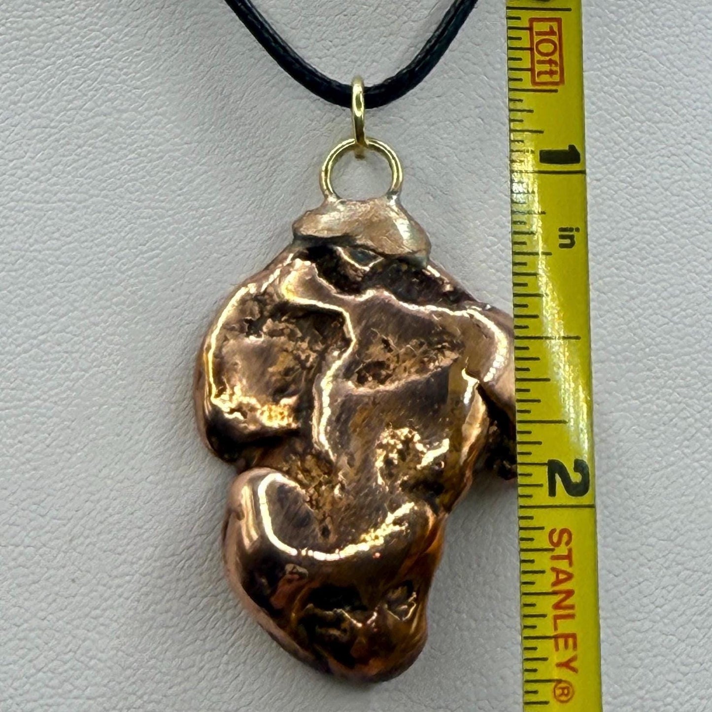 Copper Nugget Pendant, Copper Pendant, Michigan Copper, Michigan Float Copper, Handmade Pendant, Michigan Gift, Copper Jewelry, 38.95 grams