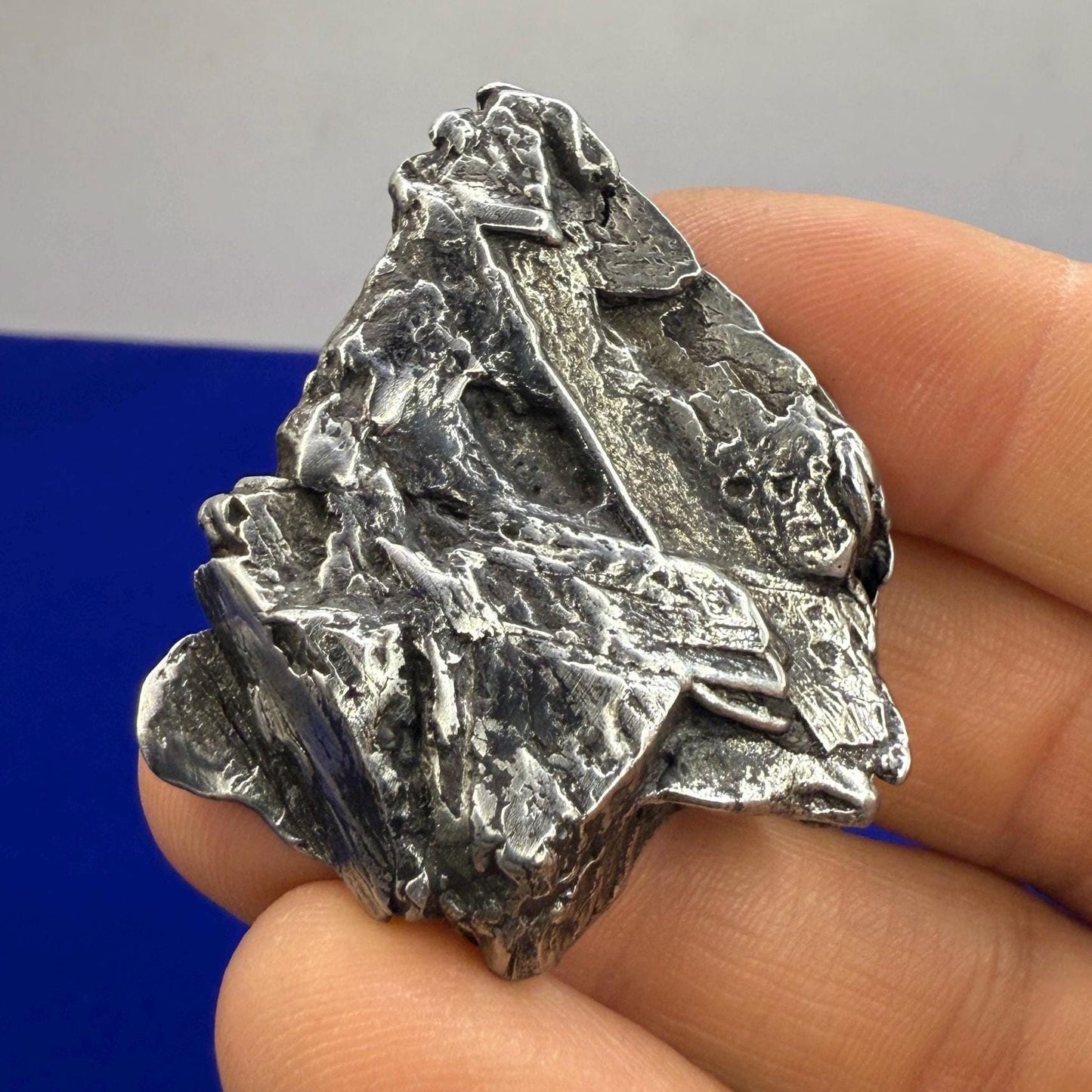 Beautiful Aletai Meteorite Specimen, 47.55 grams, COA, Meteorite Collection, Astronomy Gift, Authentic Iron Meteorite, Space Gift, Space