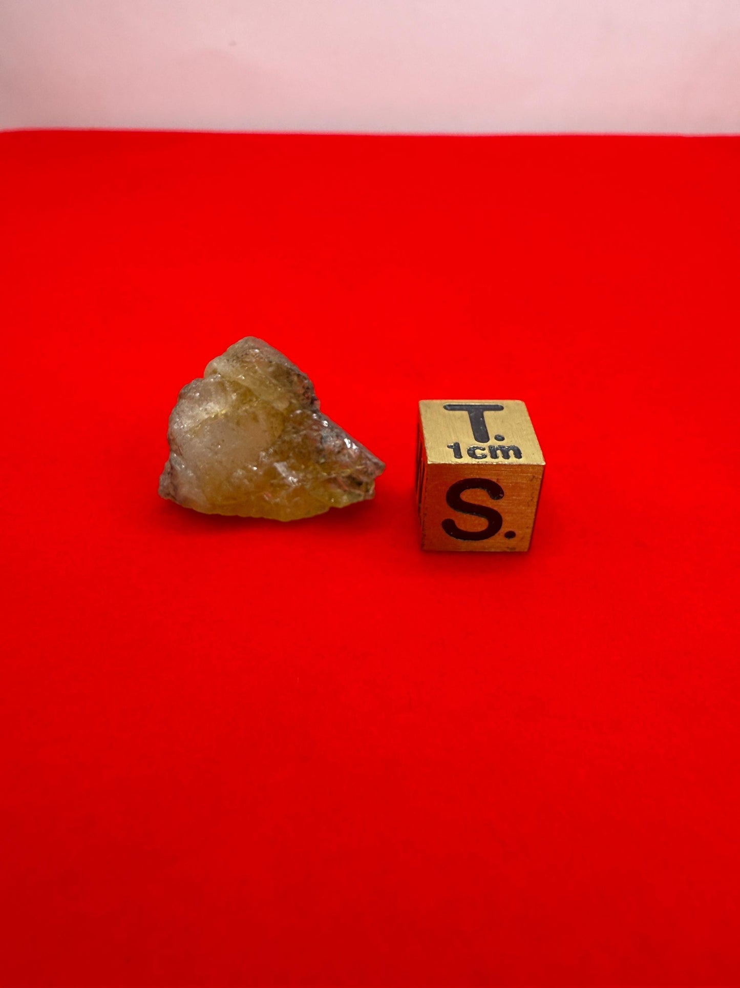 Rare Golden Brazilian Phenacite Crystal 4.20g/21.00 carats, High-Vibration Energy Stone, Spiritual Growth, Transformation and Meditation