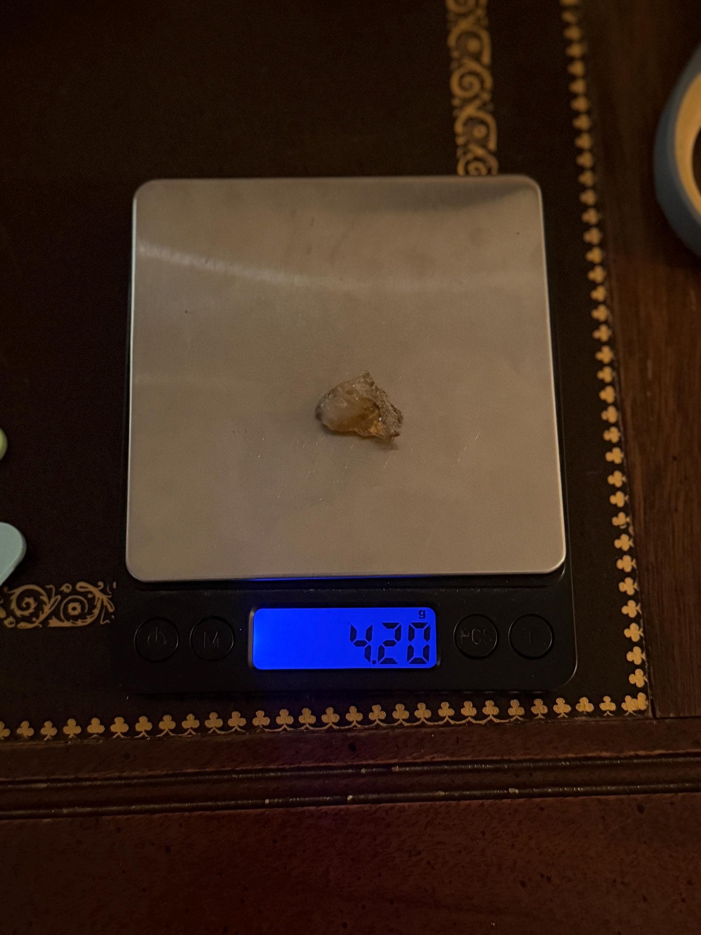 Rare Golden Brazilian Phenacite Crystal 4.20g/21.00 carats, High-Vibration Energy Stone, Spiritual Growth, Transformation and Meditation