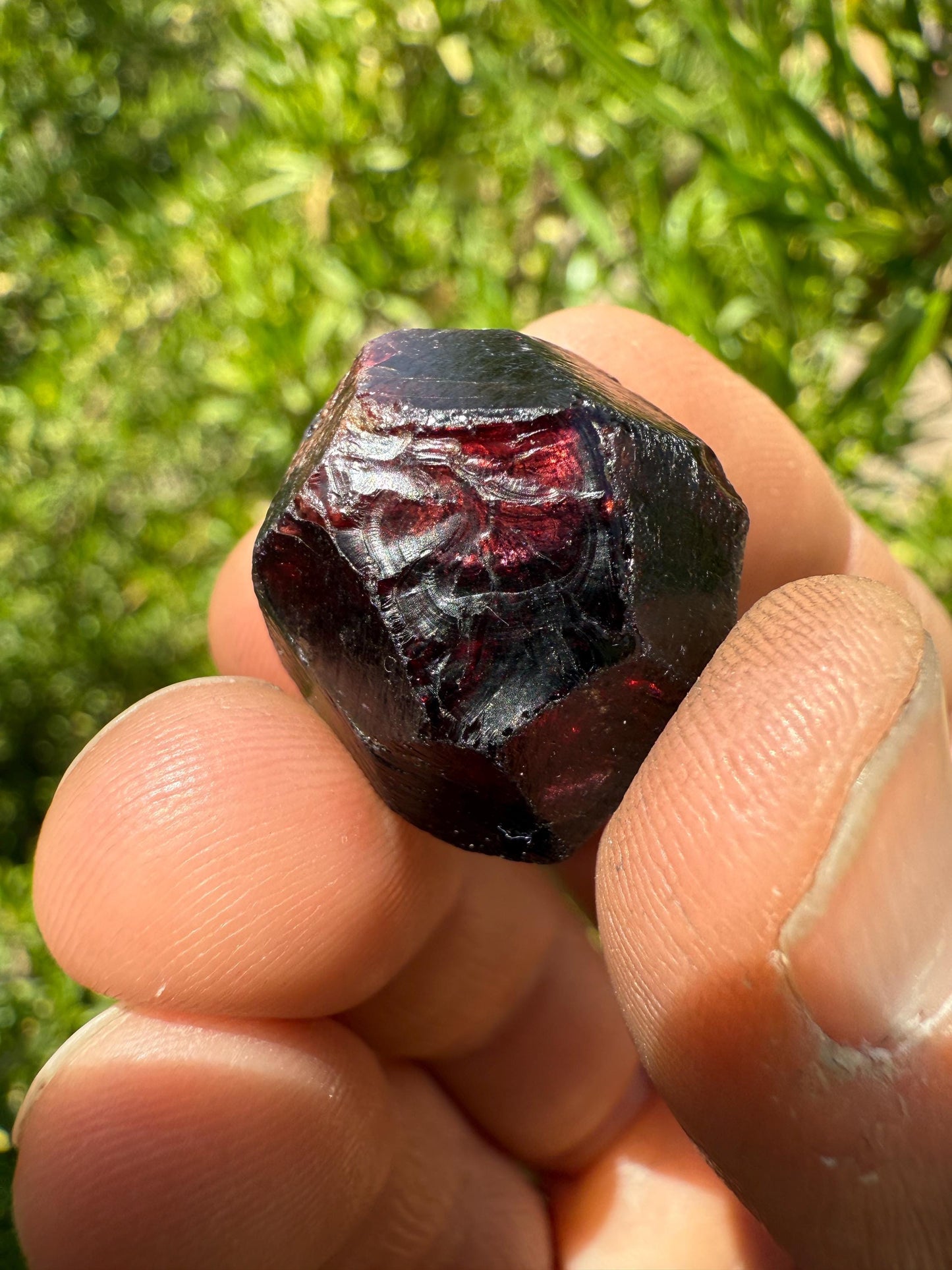 Almandine Garnet, Garnet, Morocco, Natural Garnet, Authentic, Manifestation, Protection, Rock Collection, Dodecahedron, 17.92 grams