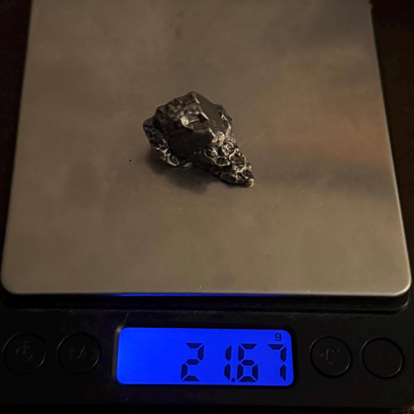Beautiful Aletai Meteorite Specimen, 21.67 grams, COA, Meteorite Collection, Astronomy Gift, Authentic Iron Meteorite, Space Gift, Space