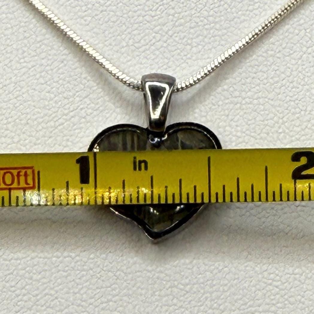 Muonionalusta Meteorite Sweetheart Pendant, Heart Shaped Pendant, Stainless Steel Pendant, Space Gift, Valentines Day Pendant, 2.18g