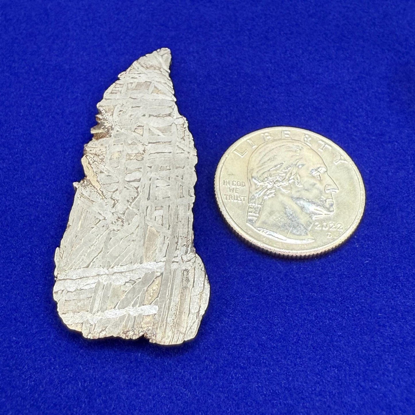 Aletai Etched and Polished Slice, Etched and Polished Meteorite, Astronomy Gift, Space, Iron Meteorite, Meteorite Collection, 16.14 Grams