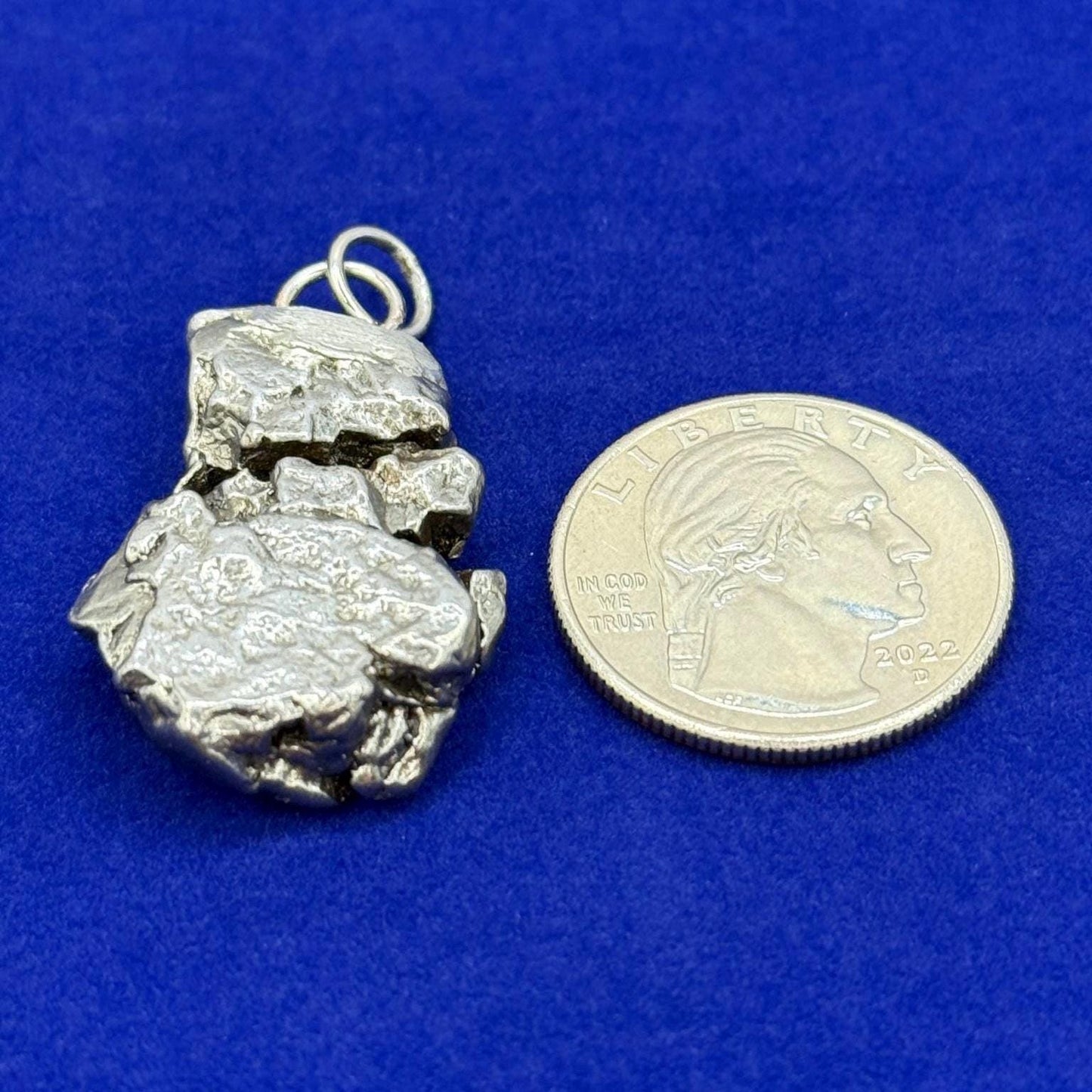 Campo del Cielo Meteorite Pendant, Astronomy Gift, Meteorite Jewelry, Iron Meteorite, Meteorite Pendant, COA, Astronomy Gift, 20.60 Grams