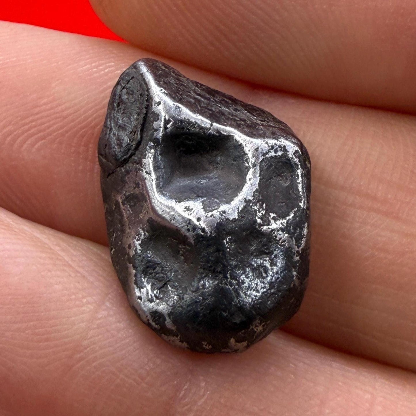 Agoudal Iron Meteorite, Space Gift, Authentic Meteorite, Astronomy Gift, Space Rock with Regmaglypts, Rare and Unique Collectible, 4.27g