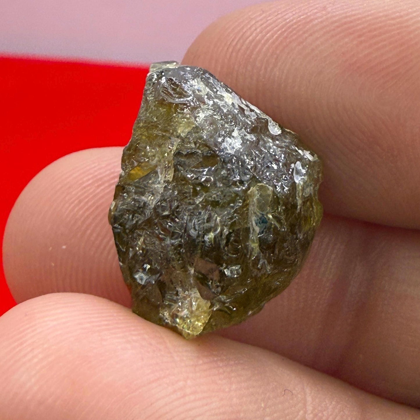 Sphene, Titanite, Golden Brown Sphene, Madagascar, Crystal Collection, Willpower, Mental Clarity, Reiki, Solar Plexus, 4.74 grams