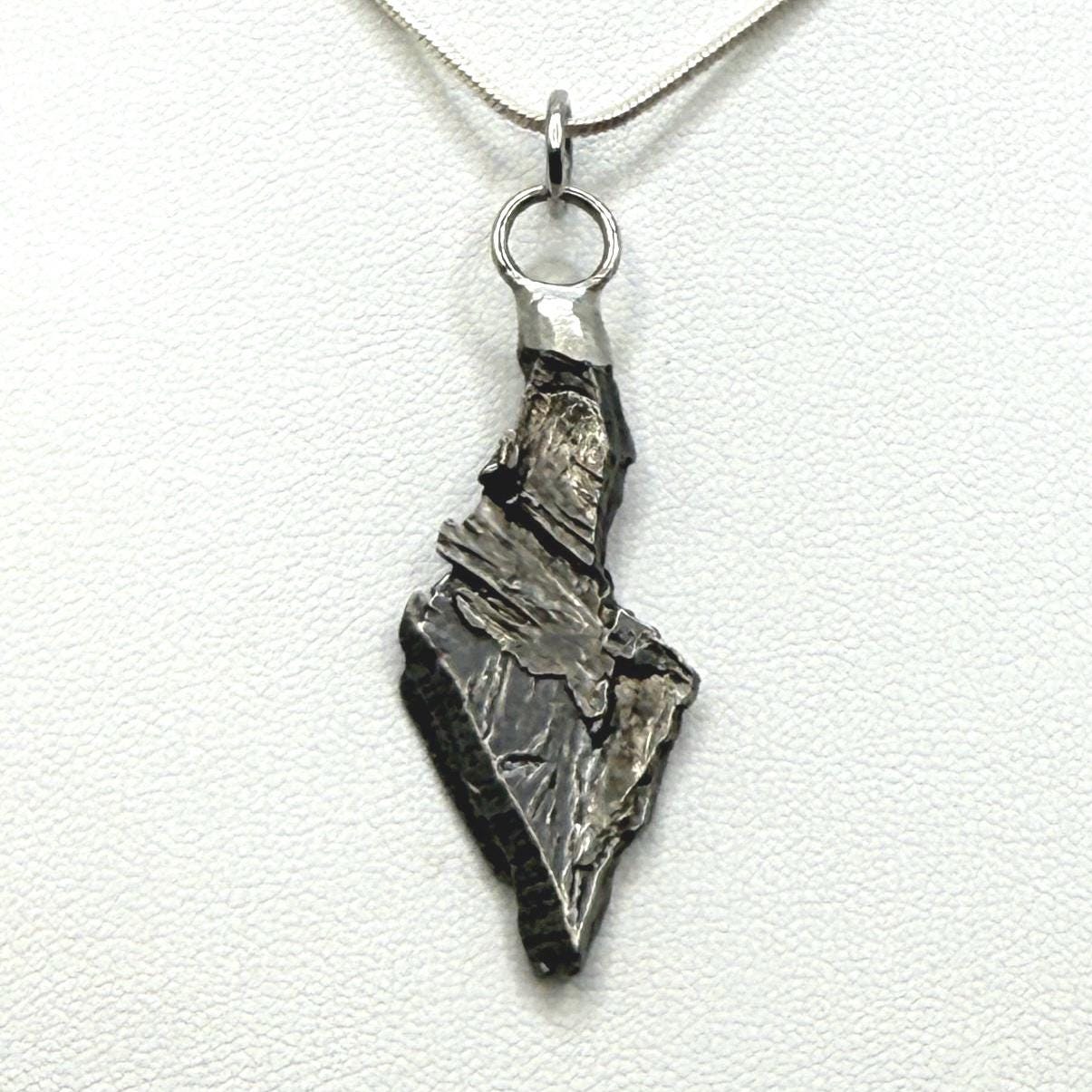 Beautiful Aletai Meteorite Pendant, 4.49 grams, Astronomy Gift, Authentic Meteorite, Meteorite Jewelry, Meteorite Pendant, COA, Space Gift