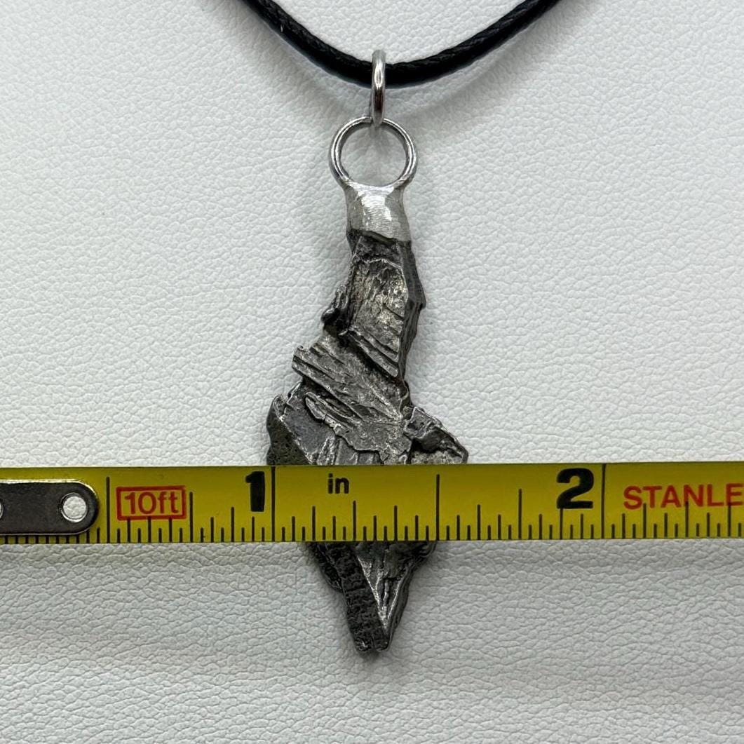 Beautiful Aletai Meteorite Pendant, 4.49 grams, Astronomy Gift, Authentic Meteorite, Meteorite Jewelry, Meteorite Pendant, COA, Space Gift