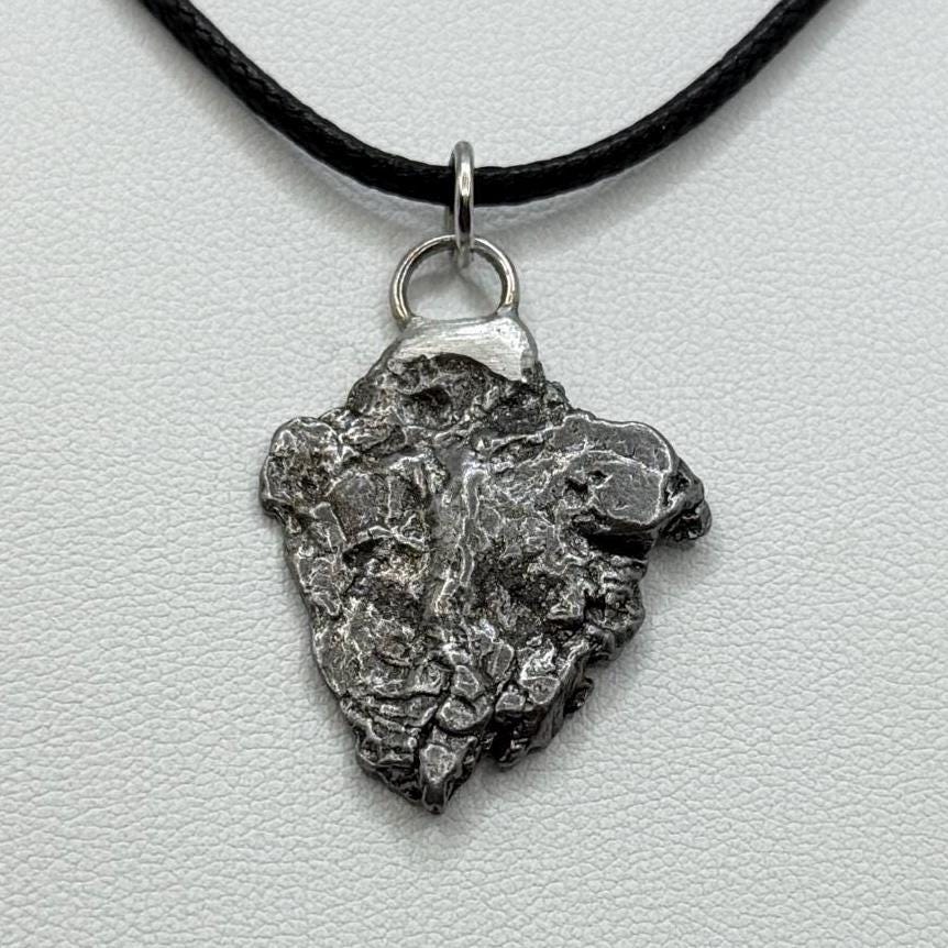 Beautiful Aletai Meteorite Pendant, 5.95 grams, Astronomy Gift, Authentic Meteorite, Meteorite Jewelry, Meteorite Pendant, COA, Space Gift