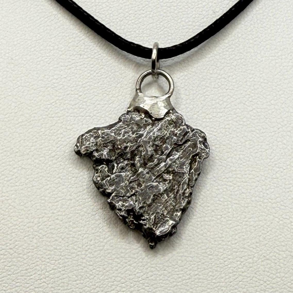 Beautiful Aletai Meteorite Pendant, 5.95 grams, Astronomy Gift, Authentic Meteorite, Meteorite Jewelry, Meteorite Pendant, COA, Space Gift