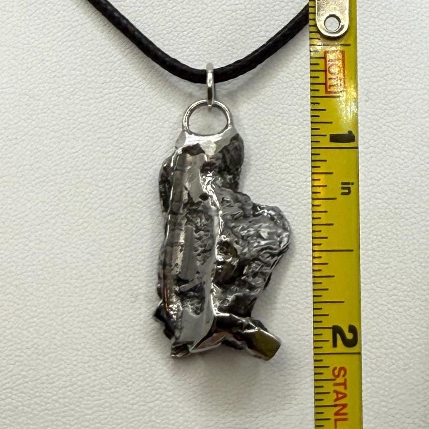 Beautiful Aletai Meteorite Pendant, 11.95 grams, Astronomy Gift, Authentic Meteorite, Meteorite Jewelry, Meteorite Pendant, COA, Space Gift
