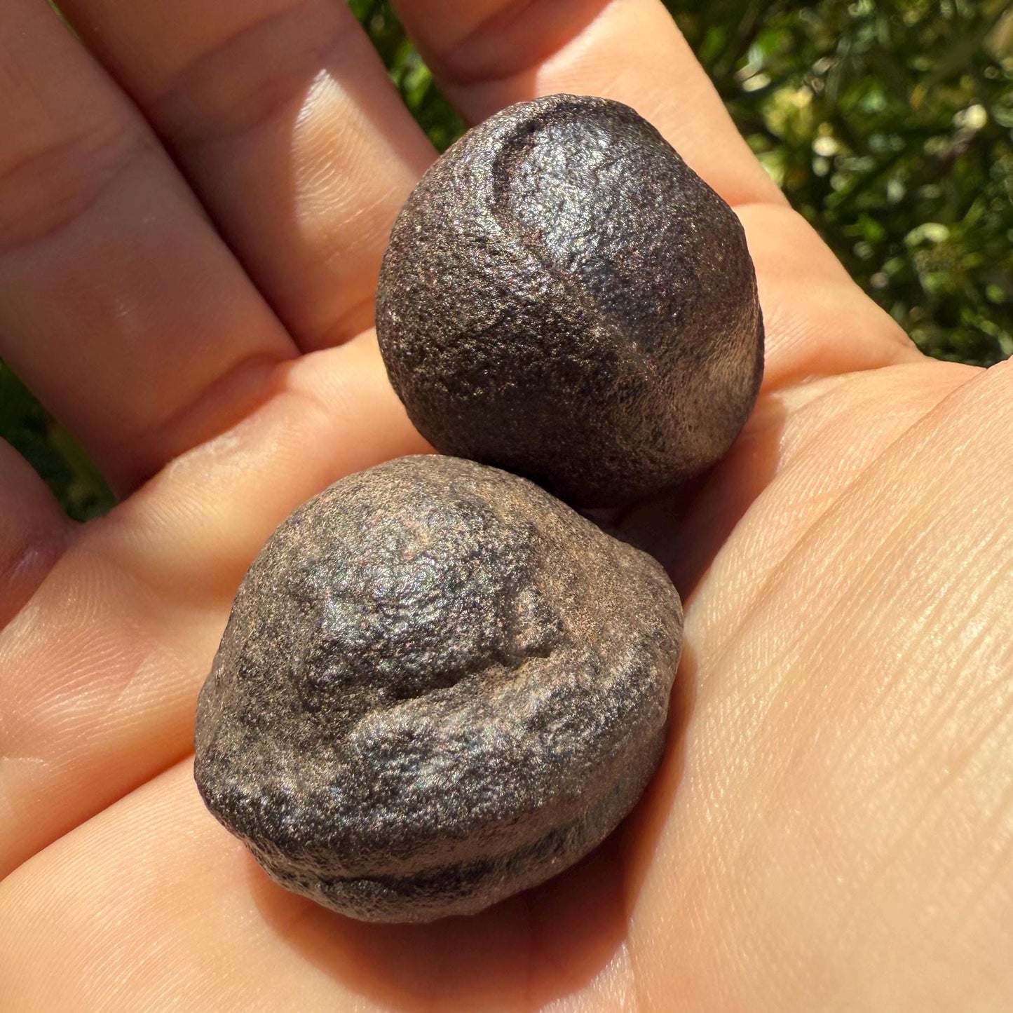 Moqui Marbles, Pair of Stones, Top Quality Stones, Shaman Stones, Southern Utah, Thunder Stones, Hopi Marbles, Sandstone, 48.63 grams