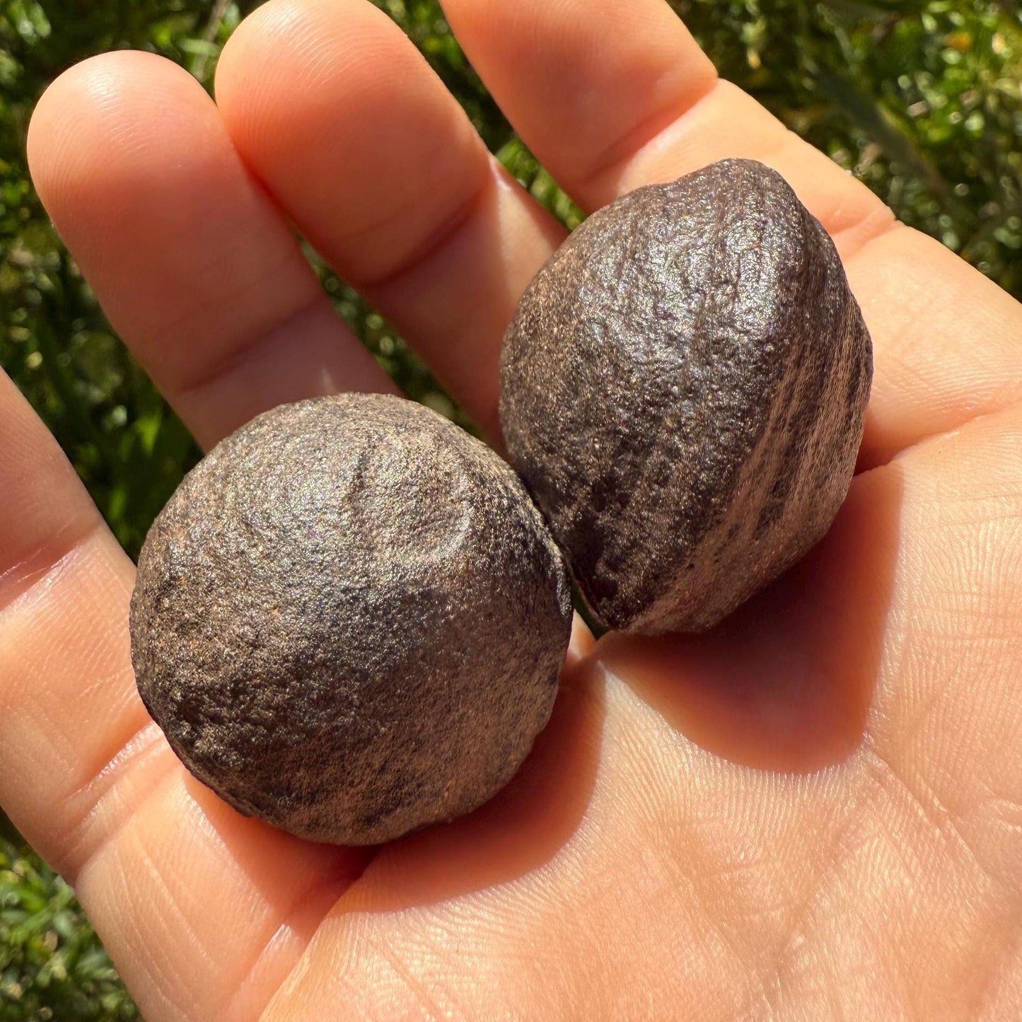 Moqui Marbles, Pair of Stones, Top Quality Stones, Shaman Stones, Southern Utah, Thunder Stones, Hopi Marbles, Sandstone, 63.08 grams