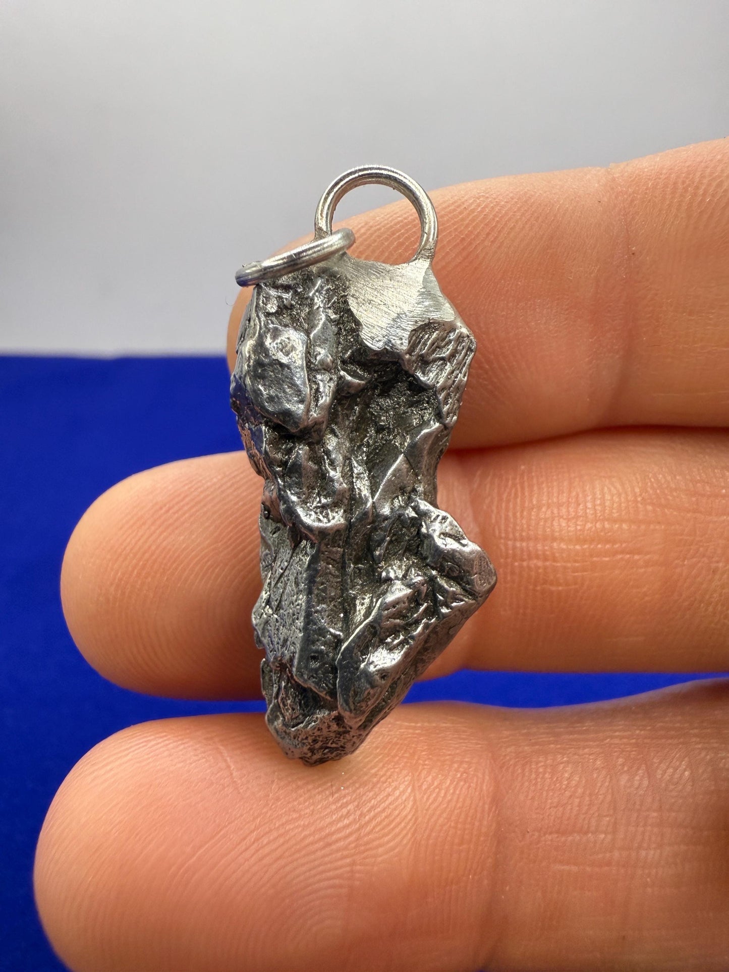 Beautiful Meteorite Campo del Cielo Pendant 10.24 Grams, Astronomy Gift, Authentic Meteorite, Meteorite Jewelry, Meteorite Pendant, COA
