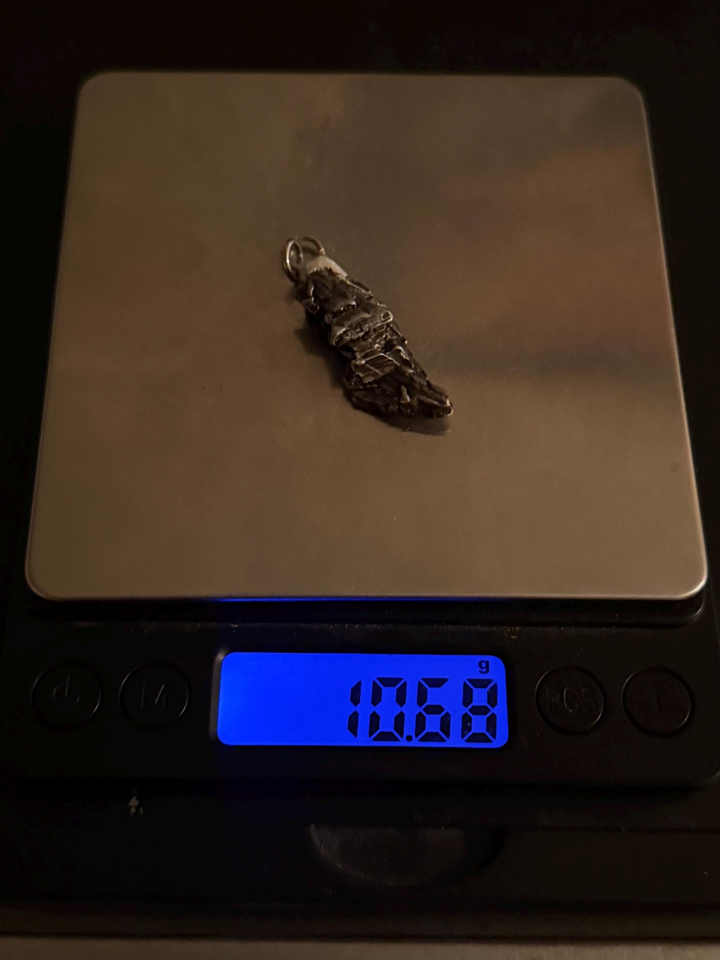 Beautiful Aletai Meteorite Pendant, 10.68 grams, Astronomy Gift, Authentic Meteorite, Meteorite Jewelry, Meteorite Pendant, COA, Space Gift