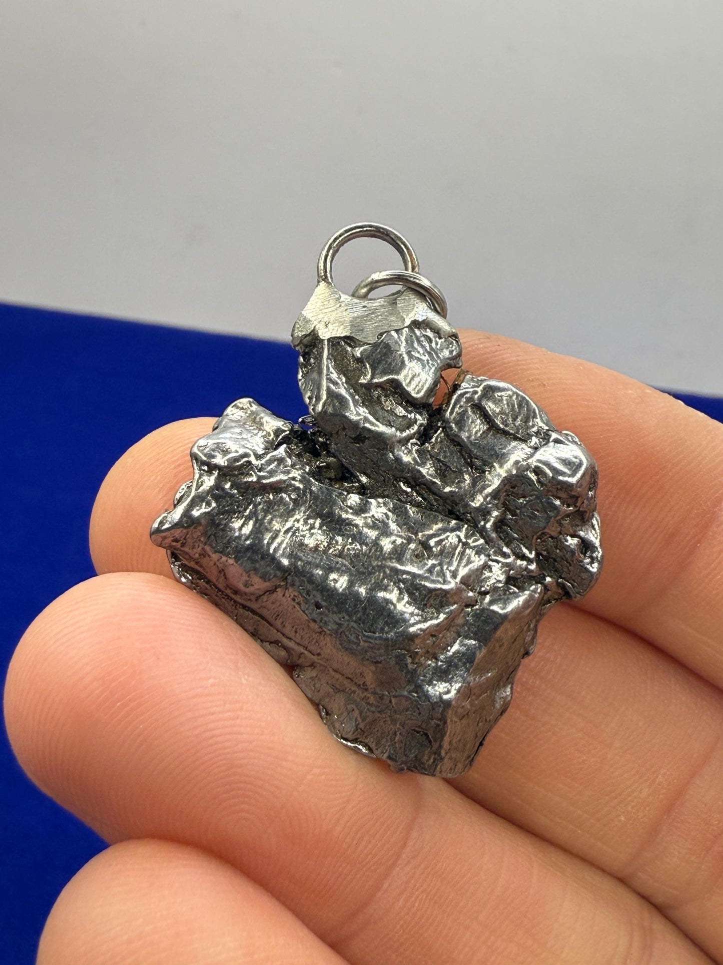 Beautiful Meteorite Campo del Cielo Pendant 16.62 Grams, Astronomy Gift, Authentic Meteorite, Meteorite Jewelry, Meteorite Pendant, COA