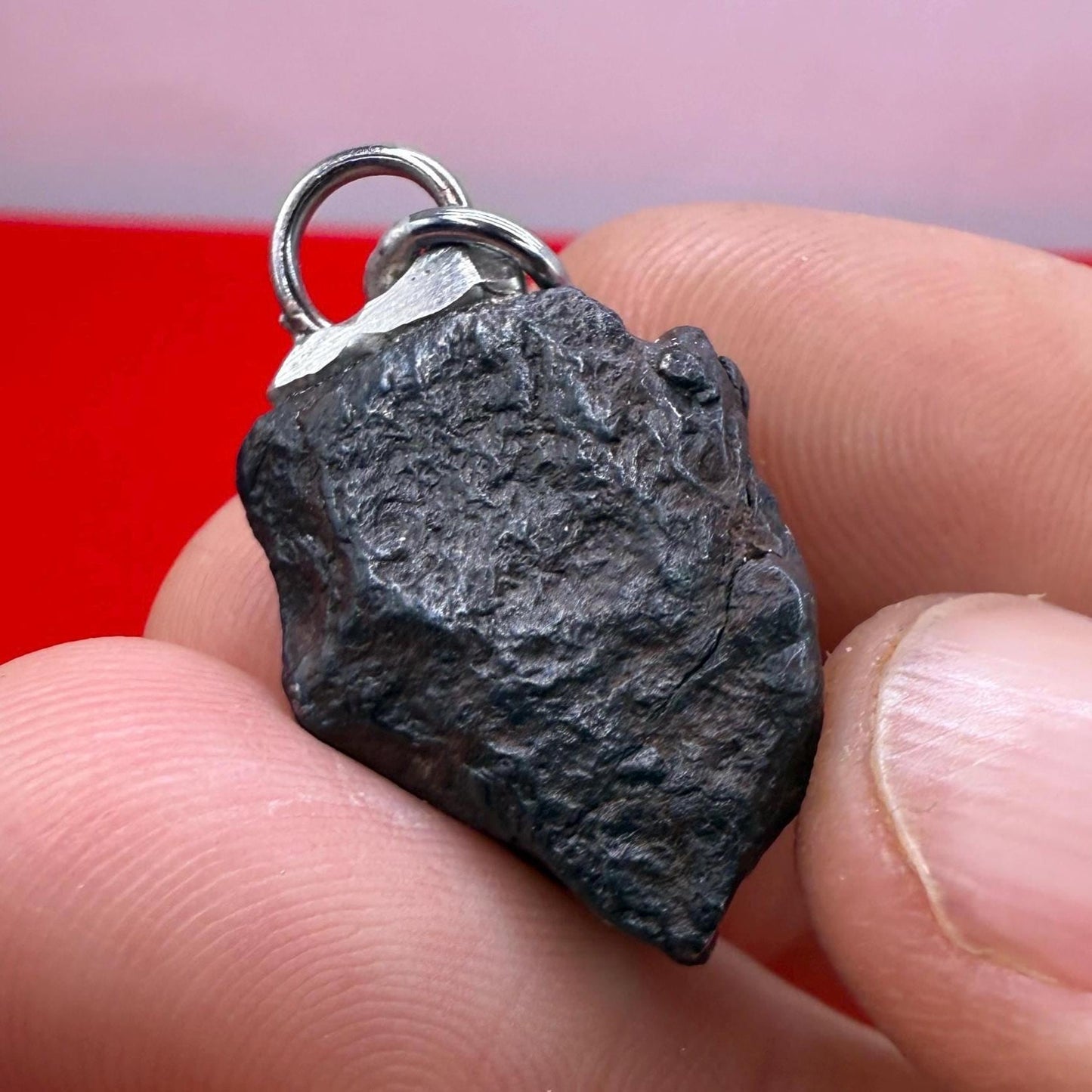 Canyon Diablo Meteorite Pendant 17.34 grams, Arizona Meteorite, Authentic Meteorite, Astronomy Gift, Space Gift, Iron Meteorite