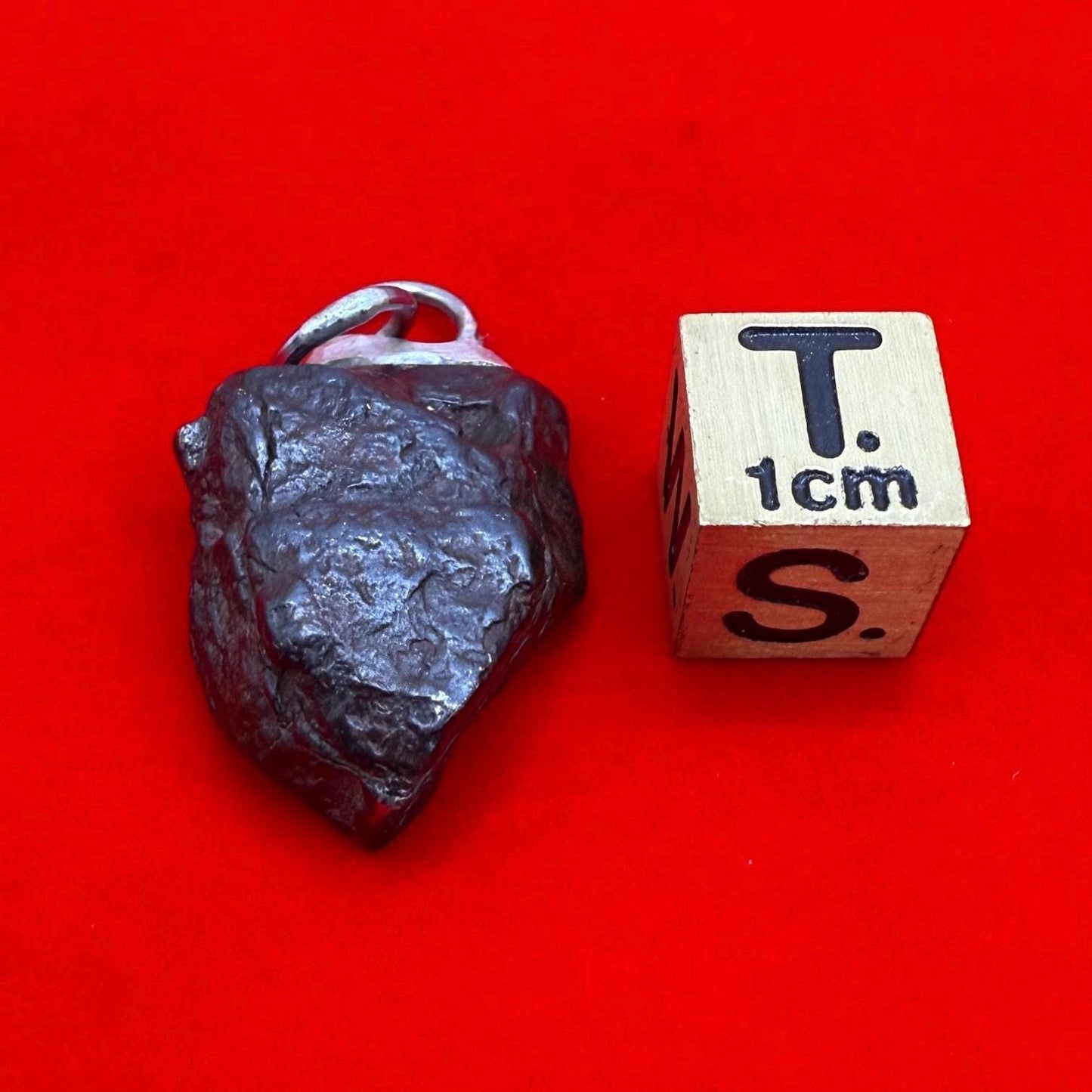 Canyon Diablo Meteorite Pendant 17.34 grams, Arizona Meteorite, Authentic Meteorite, Astronomy Gift, Space Gift, Iron Meteorite
