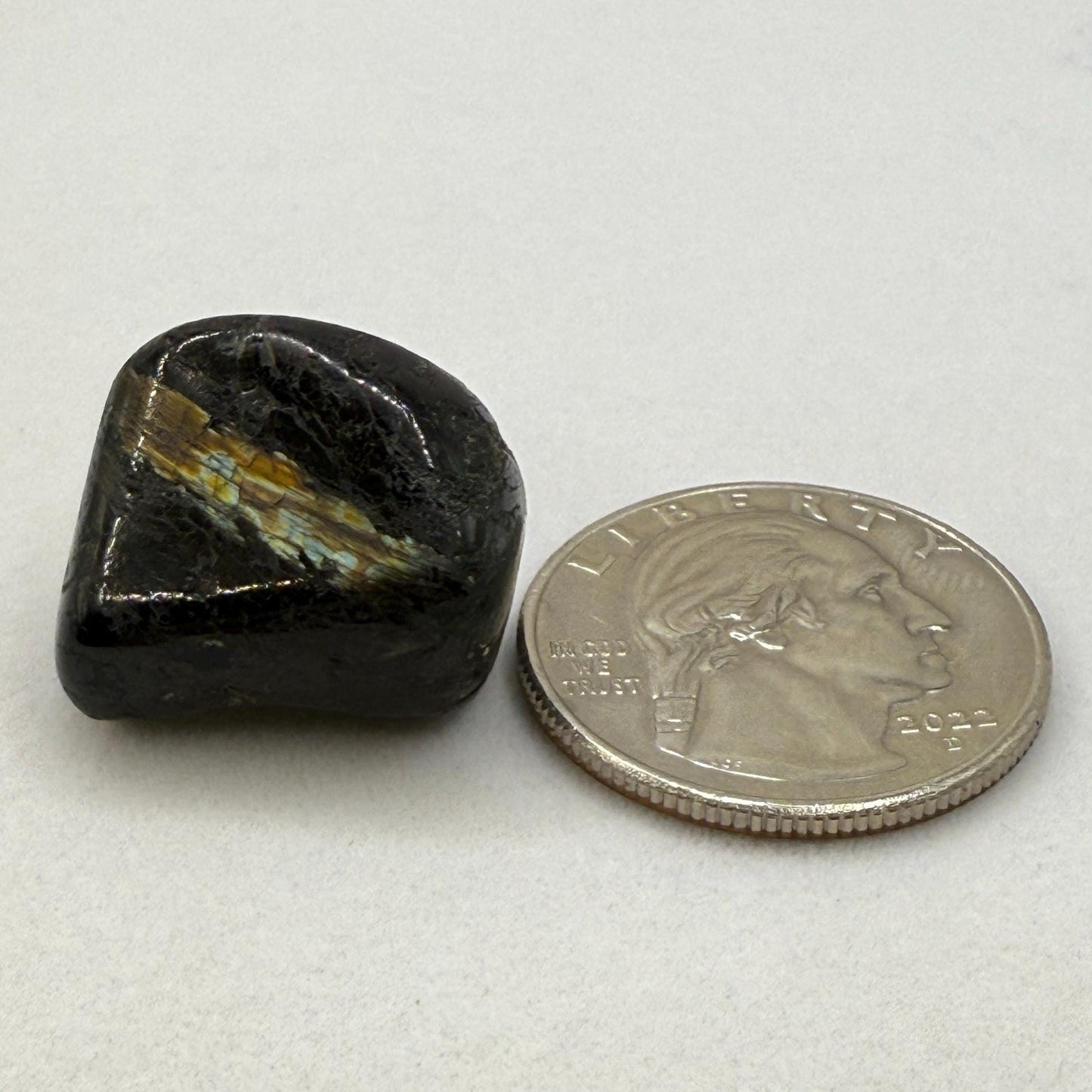 Nuummite Stone, Natural Nuummite, Greenland, Reiki, Rock Collection, Manifesting, Grounding, Energy Work, Reiki Creativity, 8.29 grams