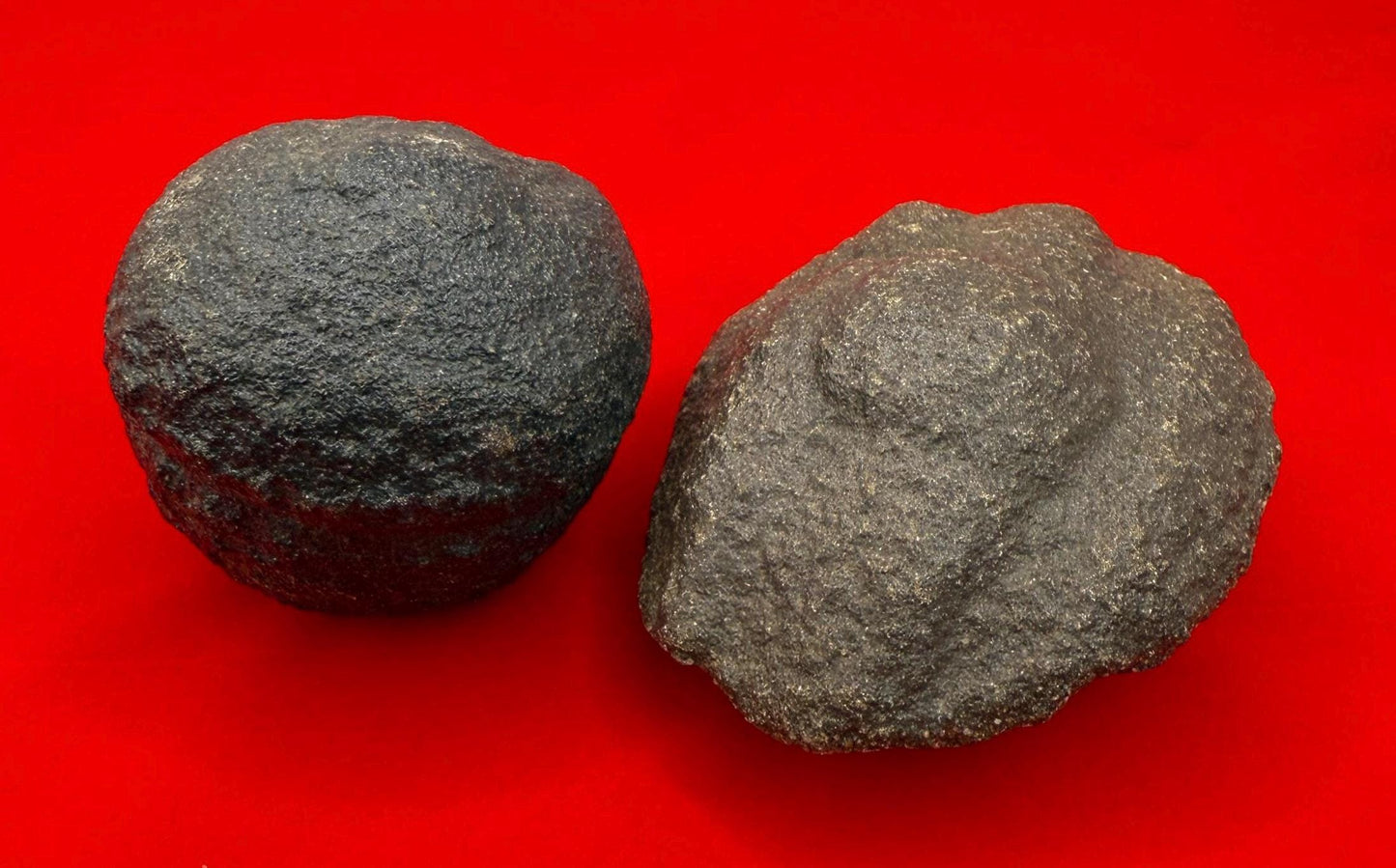 Rare Large Moqui Marbles, Pair of Stones, Shaman Stones, Southern Utah, Thunder Stones, Hopi Marbles, Sandstone, 8.6 oz|244 grams