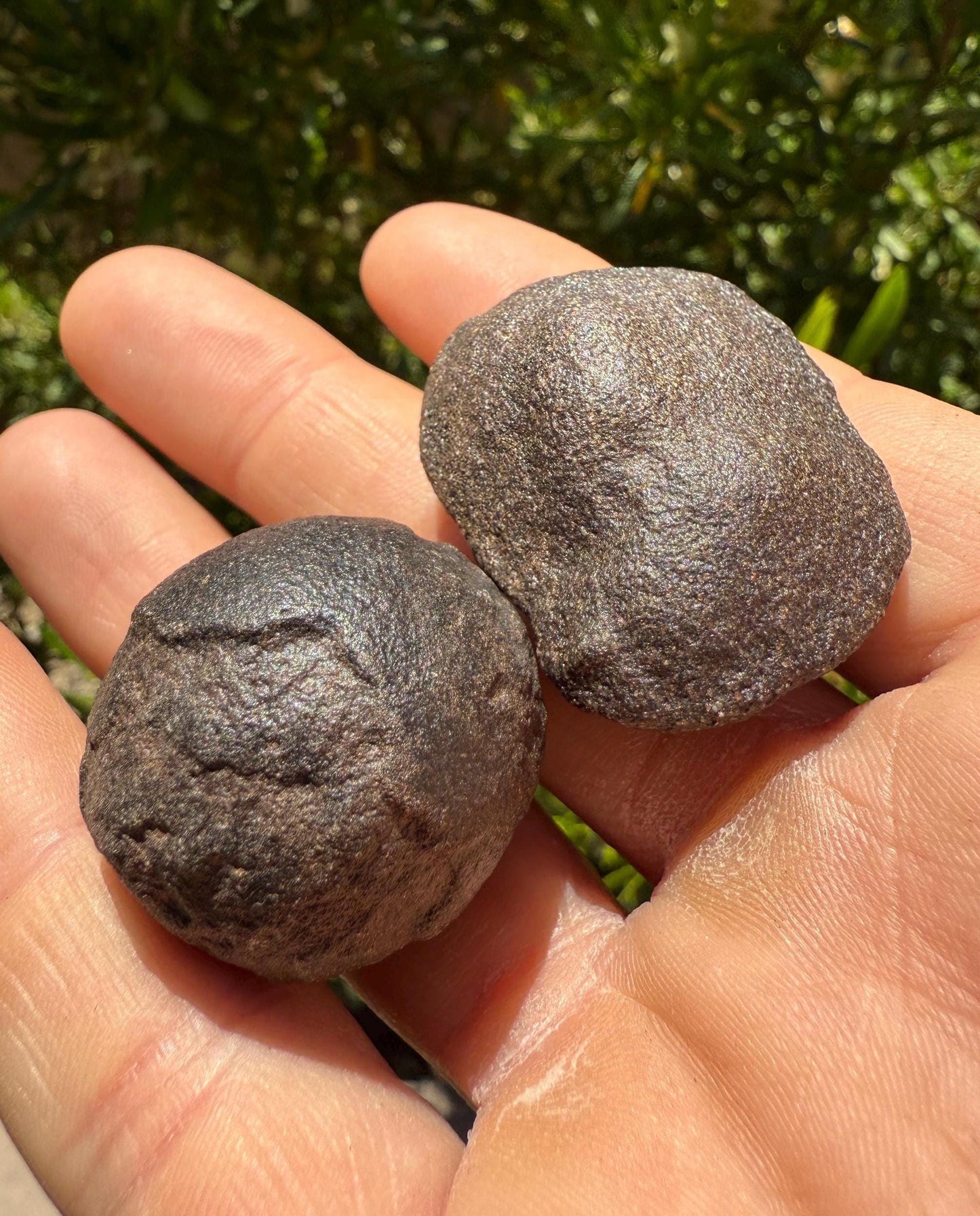 Moqui Marbles, Pair of Stones, Top Quality Stones, Shaman Stones, Southern Utah, Thunder Stones, Hopi Marbles, Sandstone, 53.48 grams
